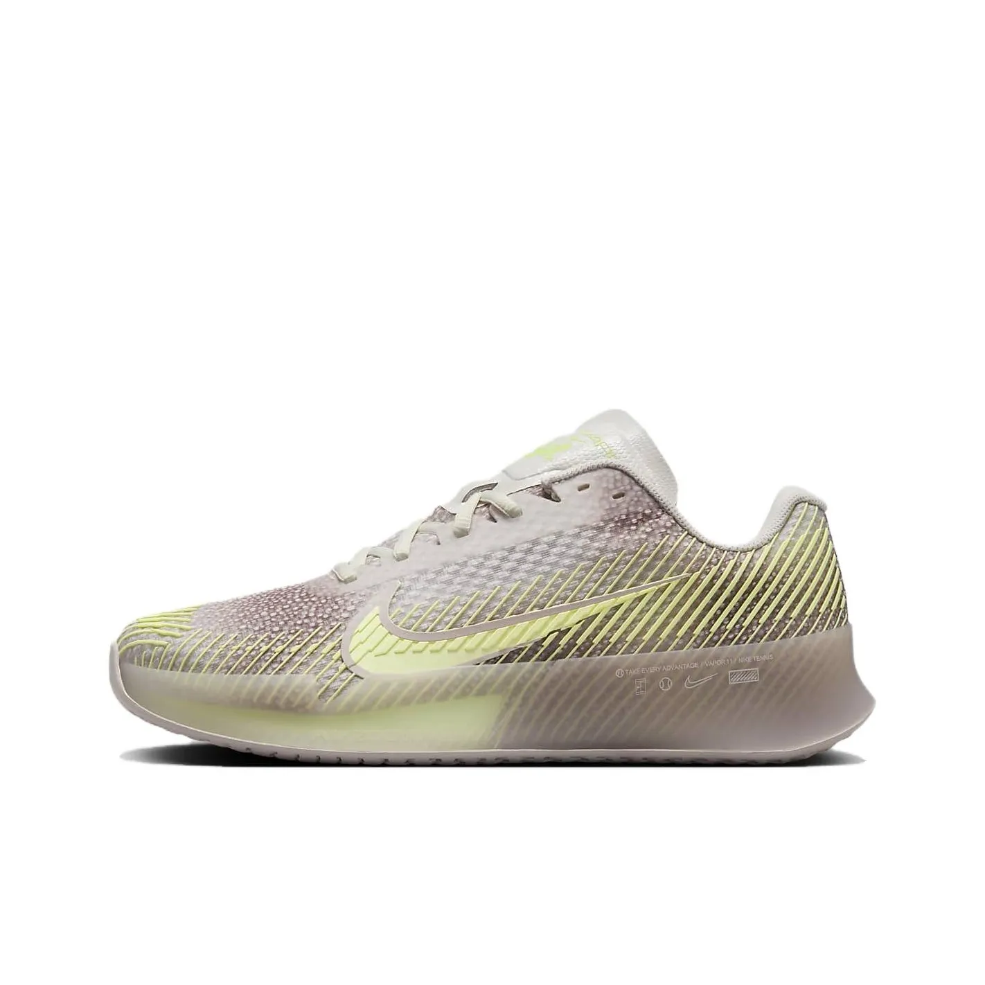Nike Court Air Zoom Vapor 11 Premium Hard Court Tennis Shoes 'Green Purple' Women's