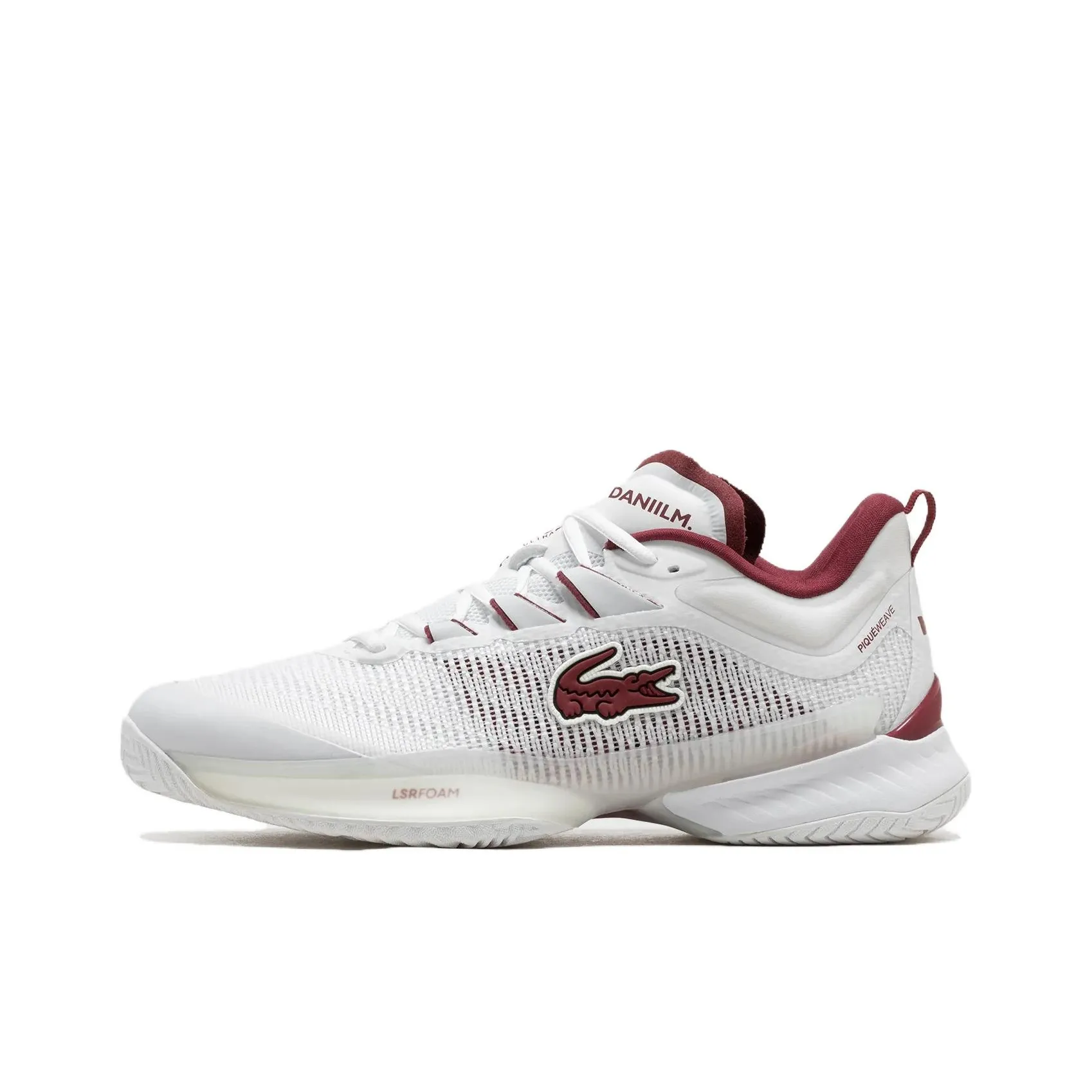 LACOSTE Collaboration Low Топ Кэжуал Мужской Белый Красный