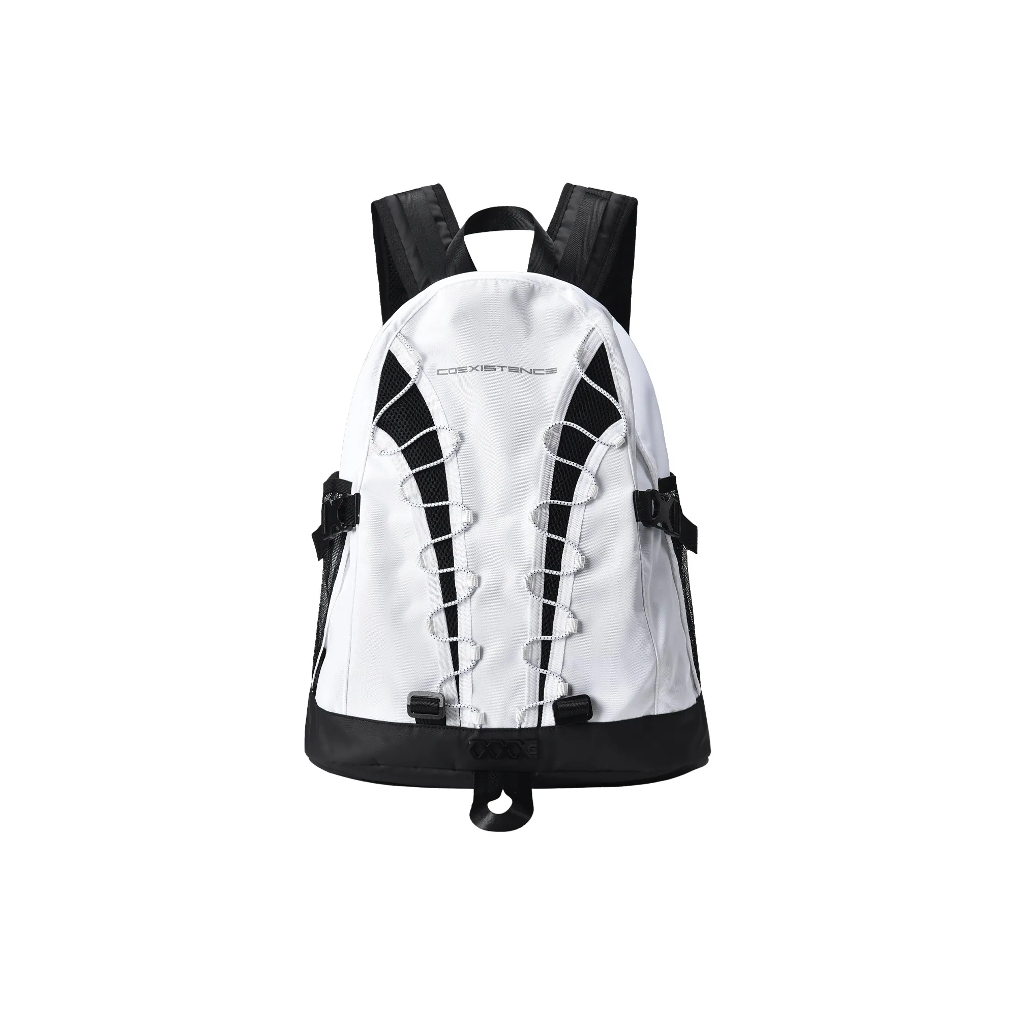 COEXISTENCE Polyester Water Repellent Travel Hiking Commute Outing Backpack Regular Unisex White