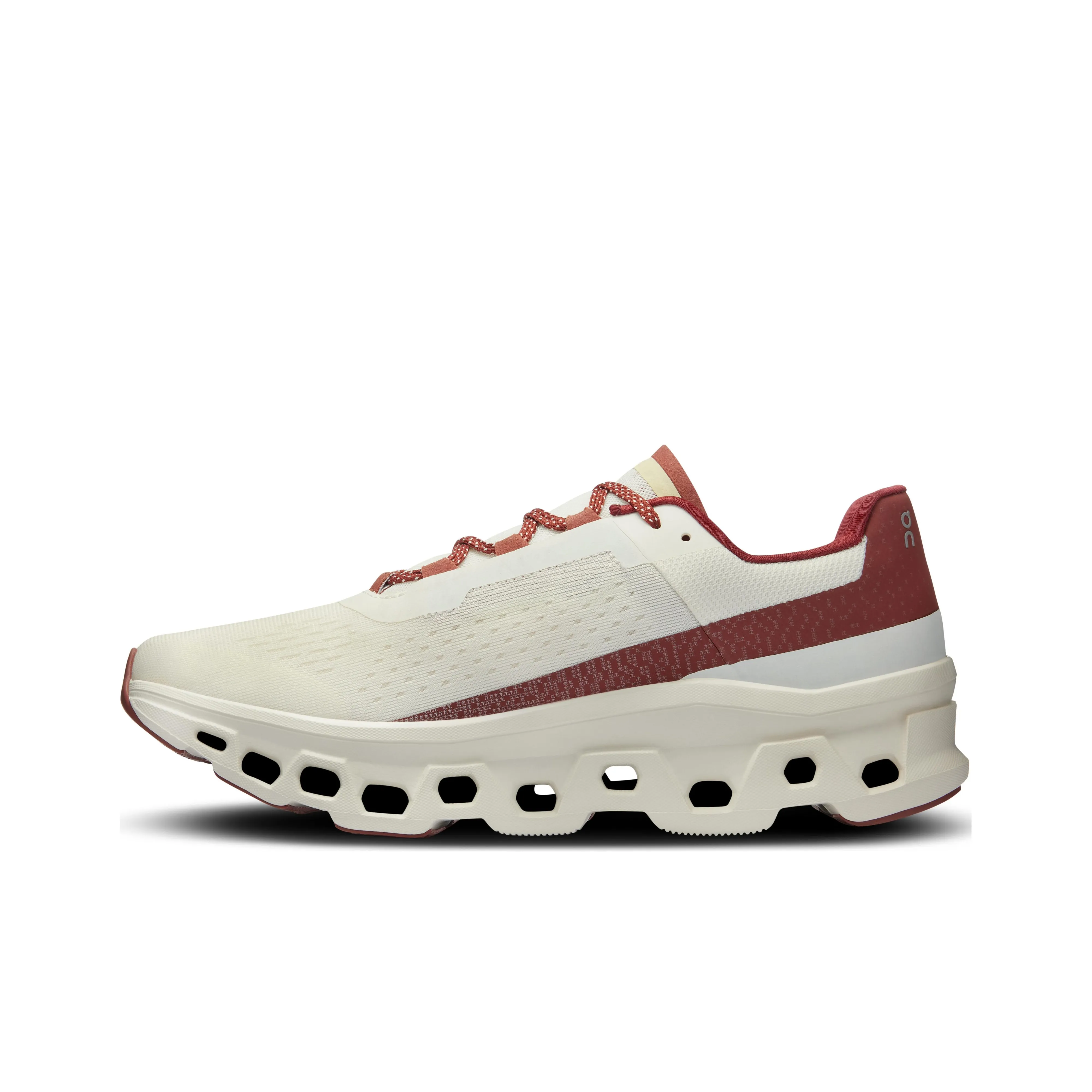 On Cloudmonster Shock Absorbers Slip Resistant Low Top Carbon Plate Long Distance Running Shoes Women's Umber