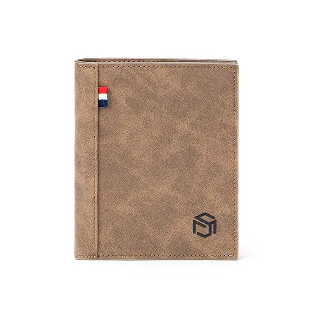 MashaLanti Microfiber Synthetic Leather Card Holder Wallet Regular Men's Coffee