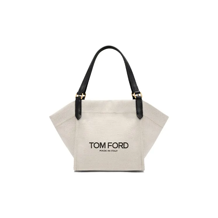 TOM FORD Logo Printed Open Top Tote Bag
