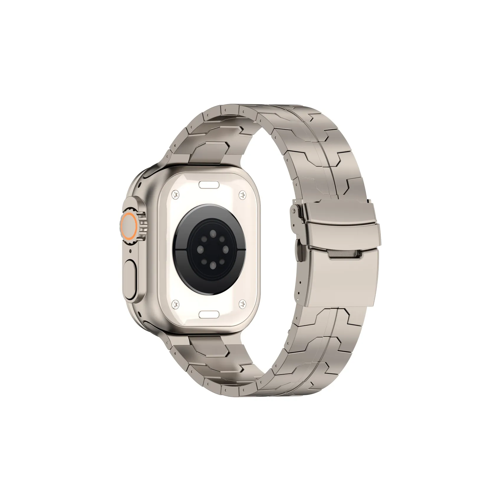 CHENSONG Ремешок Apple Совместимость Чистый титан 49 мм