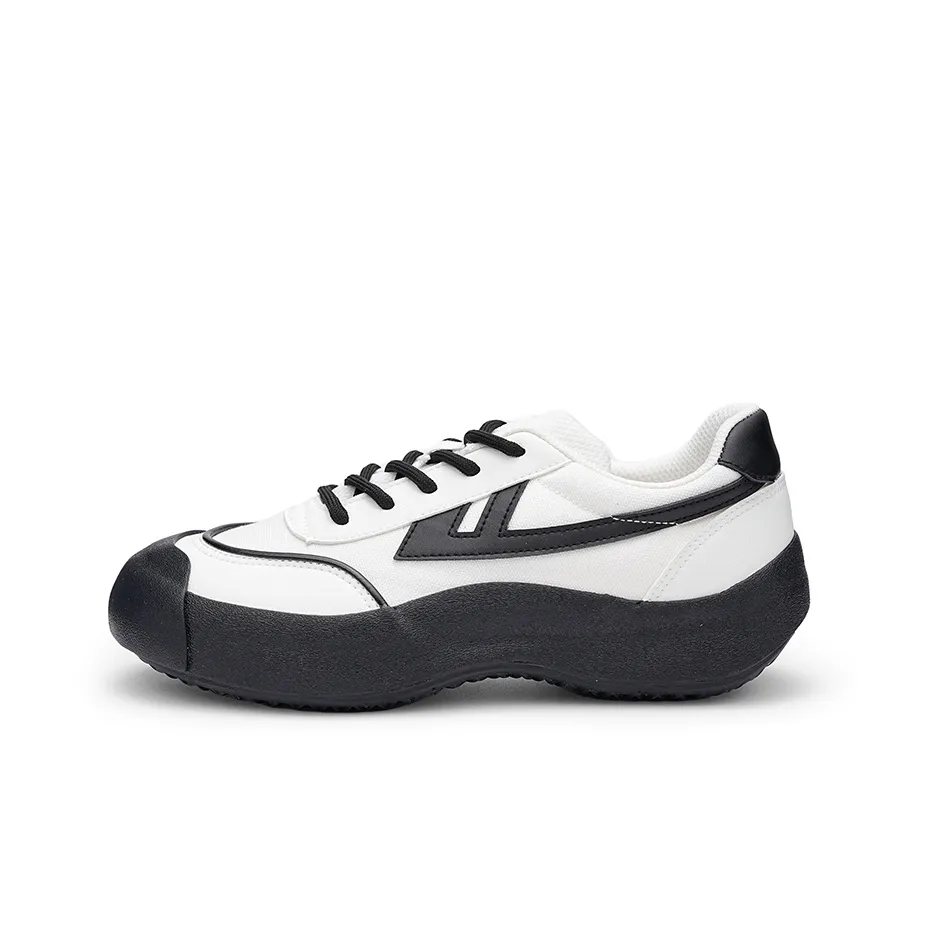Warrior Heaven's Power Ugly And Clumsy Shoes Abrasion Resistant Slip Resistant Vintage Casual Shoes Unisex Black White