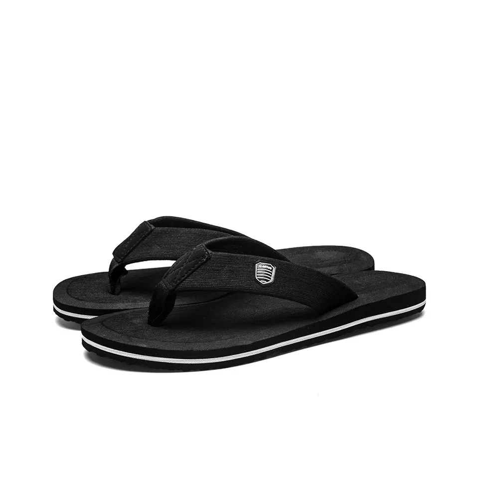 XMISTUO Rubber Sole Slip Resistant Abrasion Resistant Quiet Flip Flops Men's
