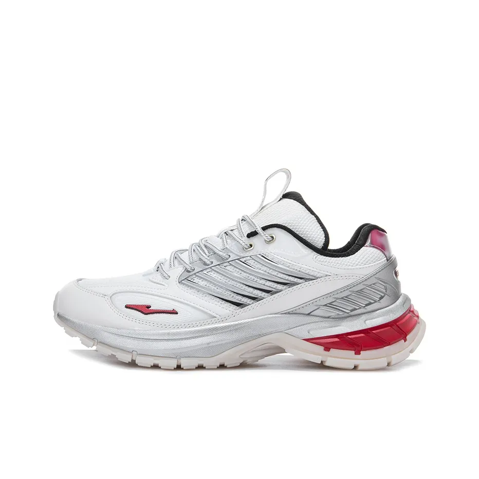 Erke Cushioning, Wear Resistant Low Top Running Shoes Men's Red
