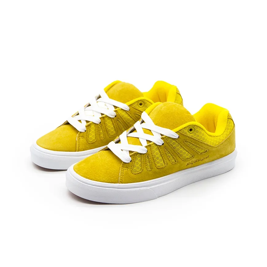 Shionpo Trendy Puffy Shoes Plus Size Anti-Slip And Wear-Resistant Breathable Low-Top Skateboard Shoes Unisex Yellow