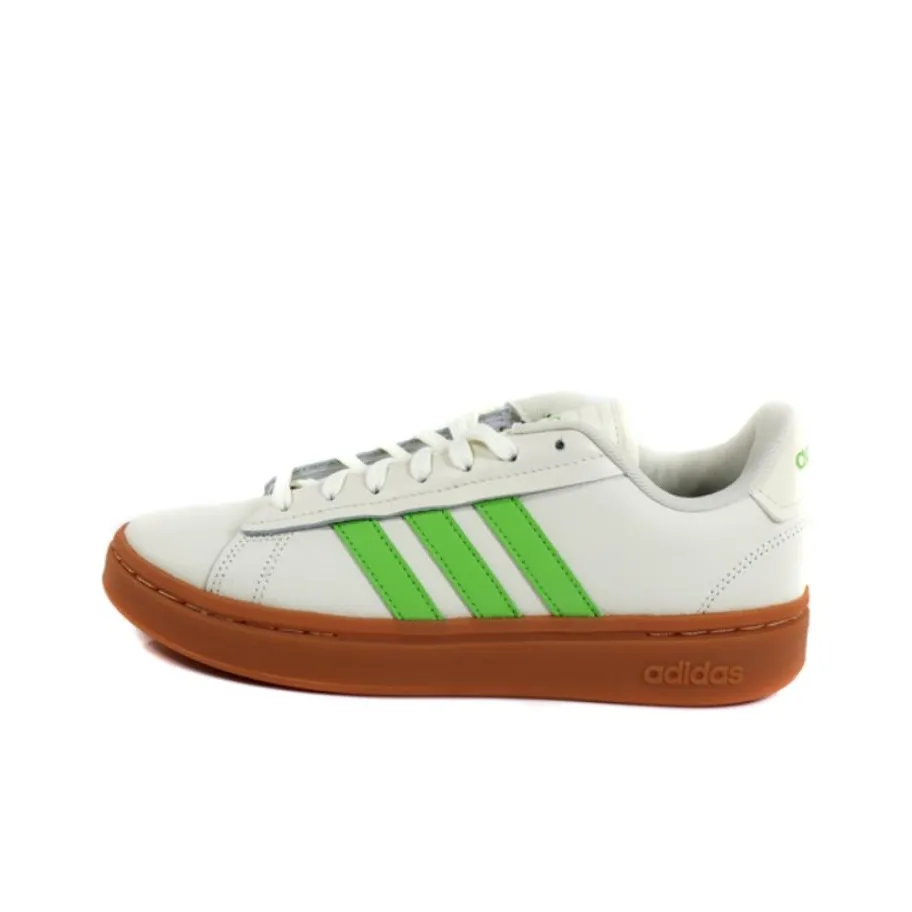 Adidas Women's Grand Court Alpha 'Off White Semi Lucid Lime Gum' Women's