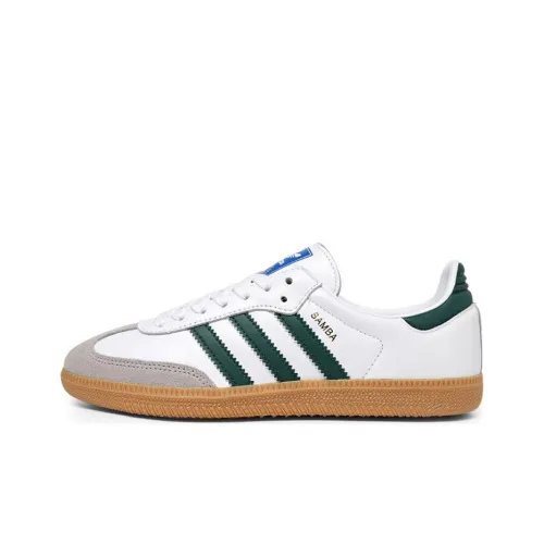 adidas originals SAMBA OG Кроссовки для скейтбординга Низкие Белый Зеленый Серый Унисекс