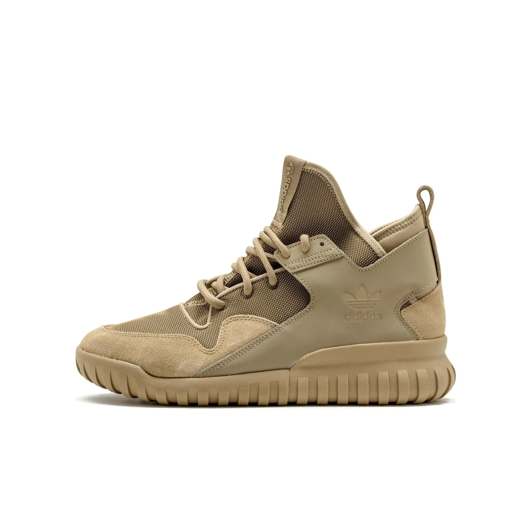 Adidas Originals TUBULAR Амортизация Износостойкий MID Топ Беговые кроссовки Мужской Коричневый