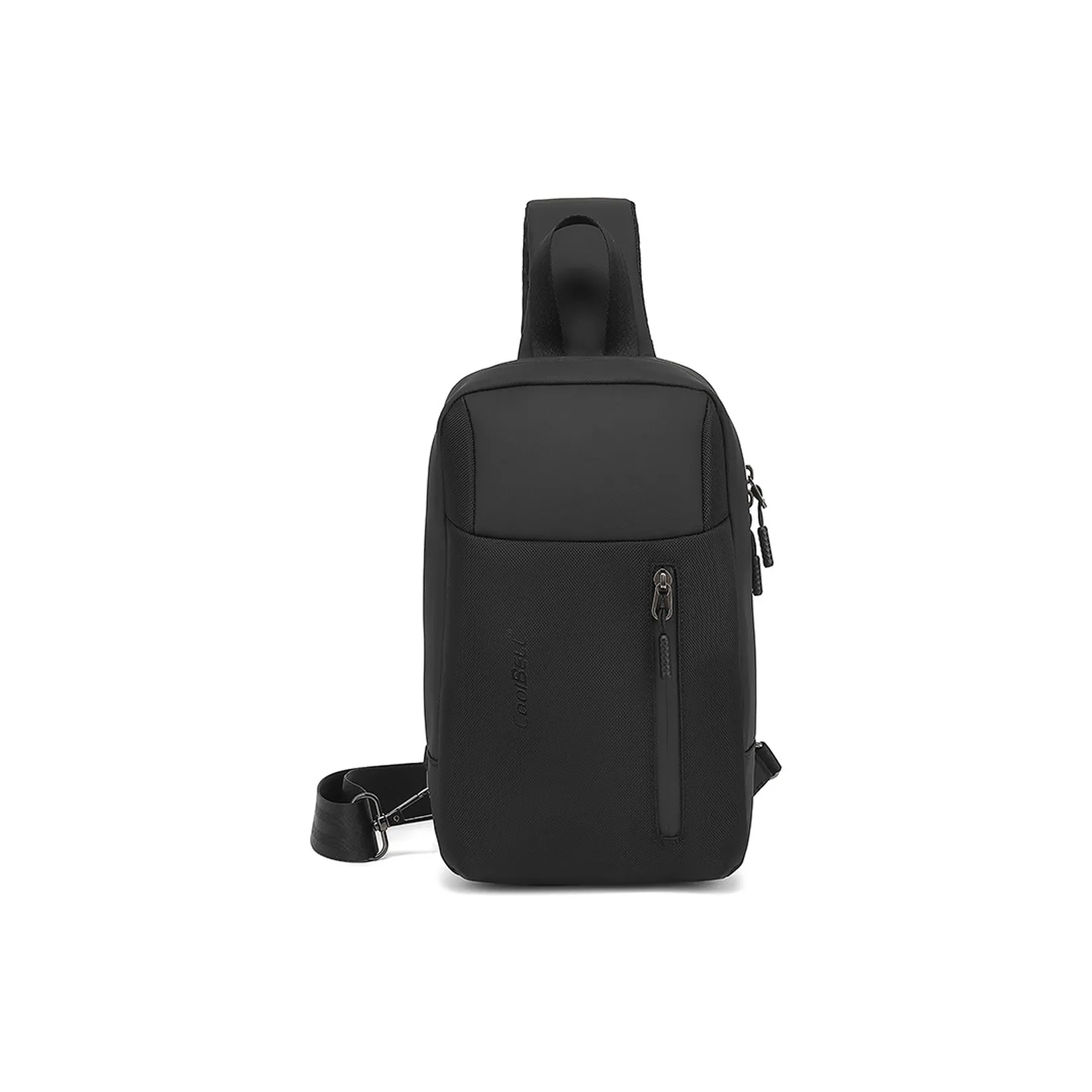 COOLBELL Polyester One Shoulder Crossbody Bag, Sling Bag Men's Black