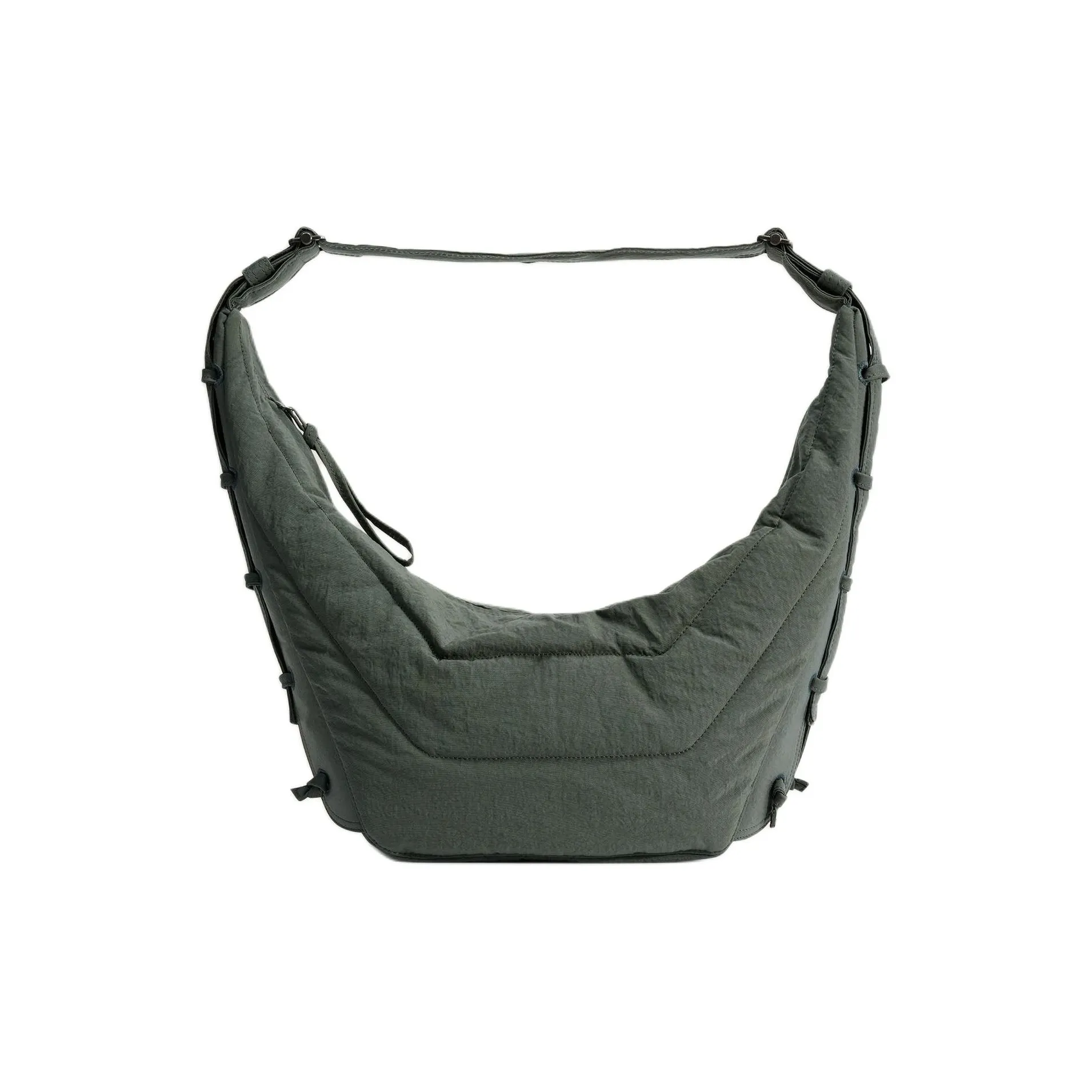 Lemaire Polyamide Gaming Bag, Handbag, Shoulder Bag Medium Size Unisex Asphalt