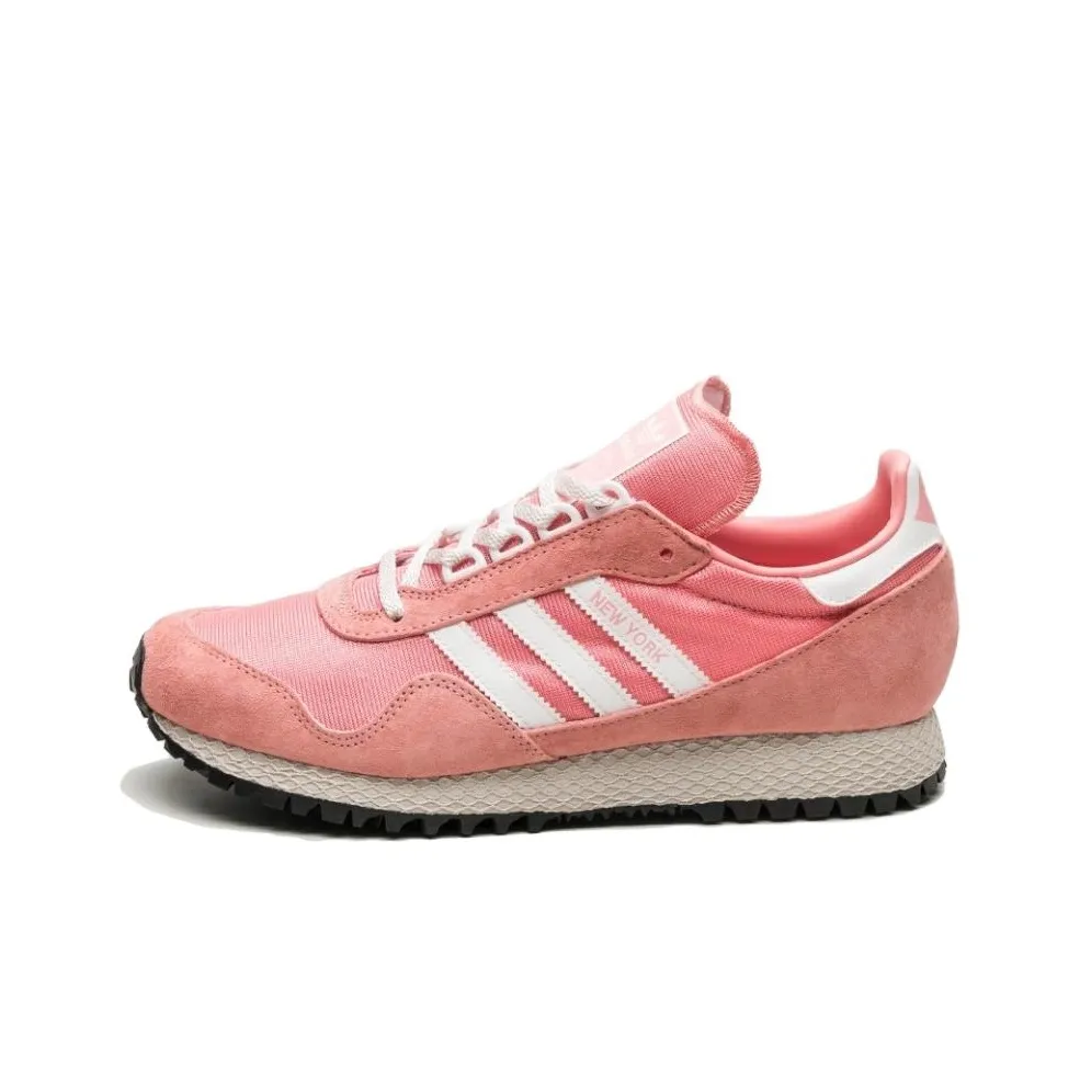 Adidas Originals New York Амортизация Износостойкие Низкие Кроссовки для Бега Мужские Розовые Белые