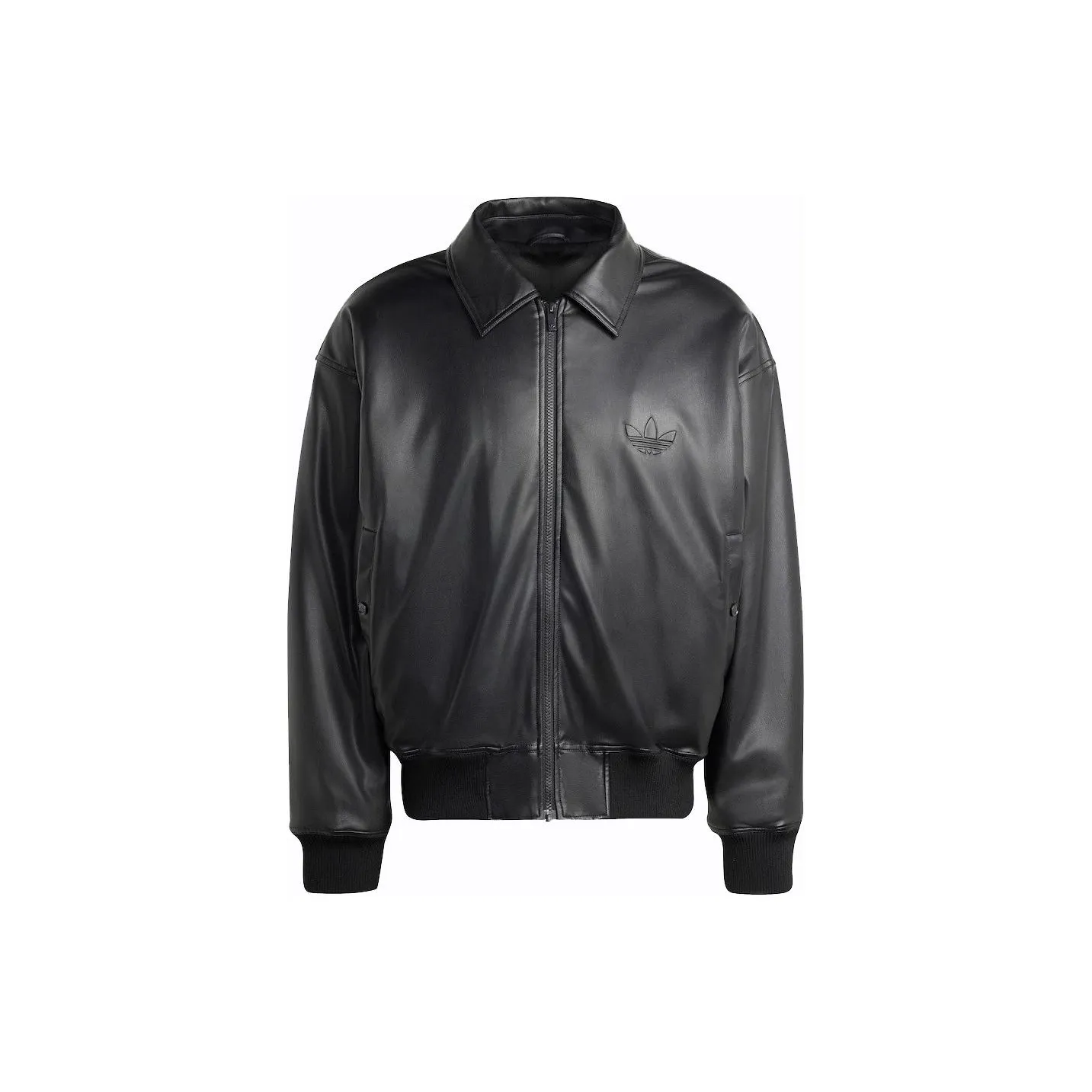 adidas originals Chaqueta Classic Street Embossed Leather Jacket Black