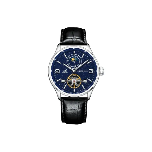 Шанхай Автоматический Механический Movement Мужские National Часы 42mm*42mm*14mm Черные