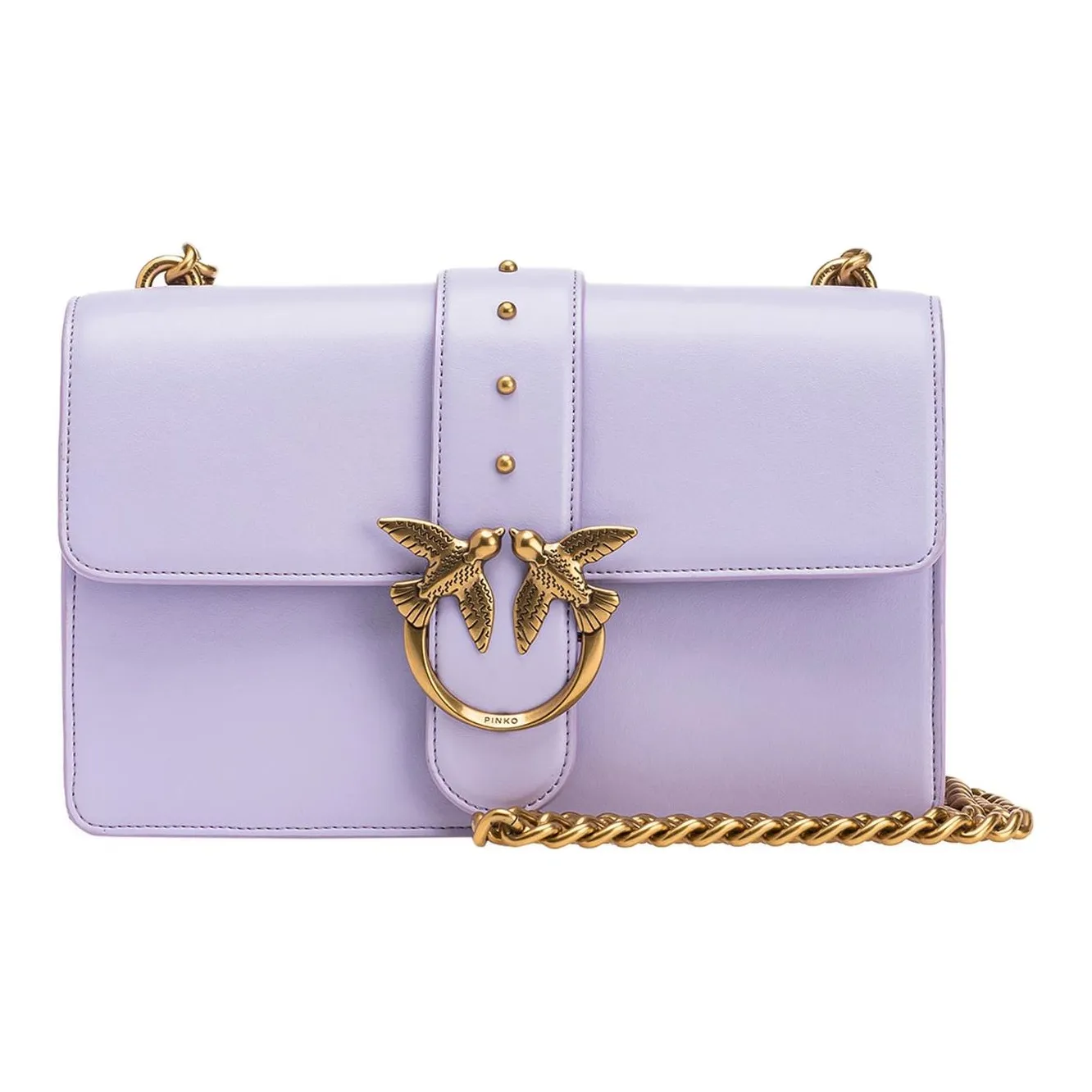 PINKO Полиуретан Конверт Сумка Сумка через плечо Сумка на плечо Женская Светлая Лаванда Трава