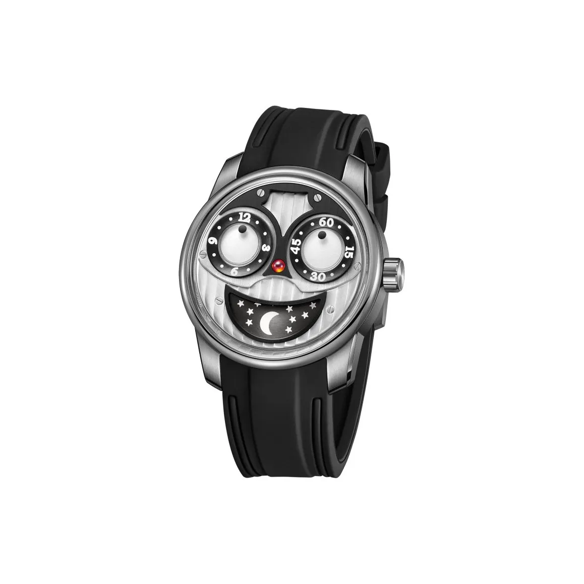 OBLVLO Автоматический механический механизм Мужские часы Черный циферблат