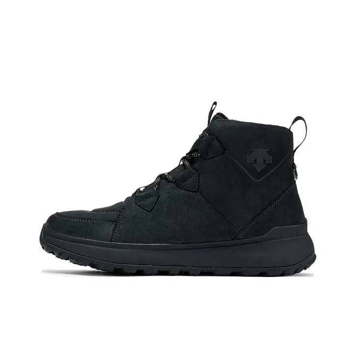 DESCENTE Ski Style Ski Style Durable Warm High Top Ankle Boots Men's Black