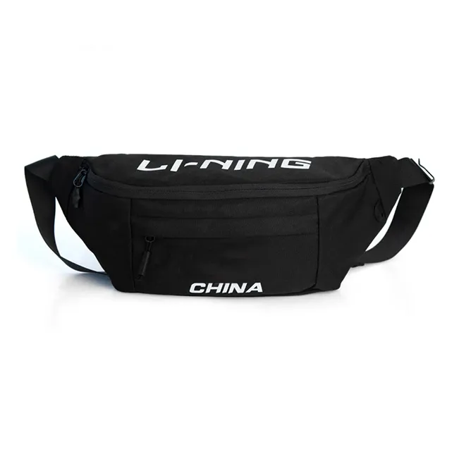LiNing Polyamide Shoulder Bag, Crossbody Bag, Sling Bag, Backpack, Fanny Pack Unisex Black/White