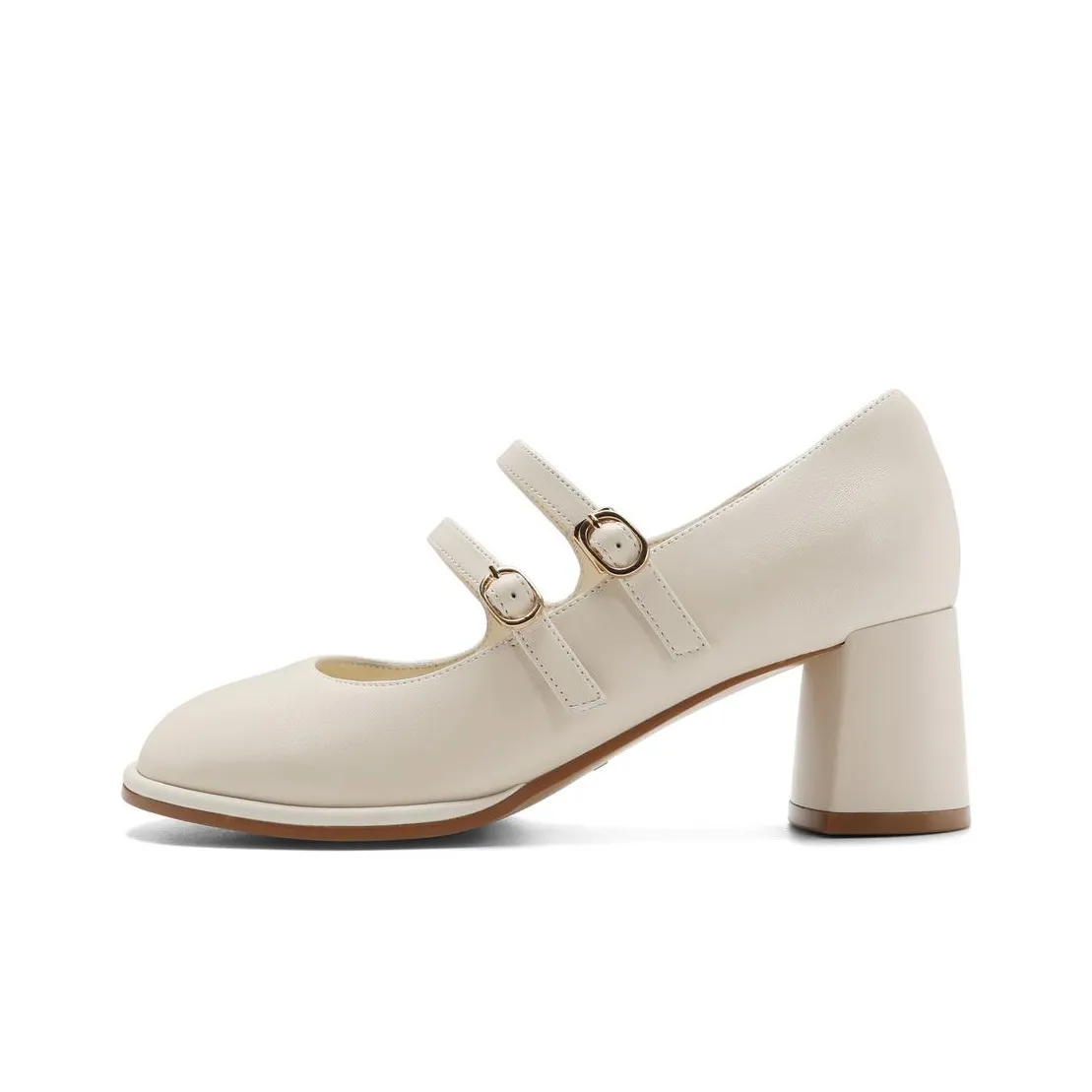 Белль Грубый каблук Туфли Мэри Джейн Женские