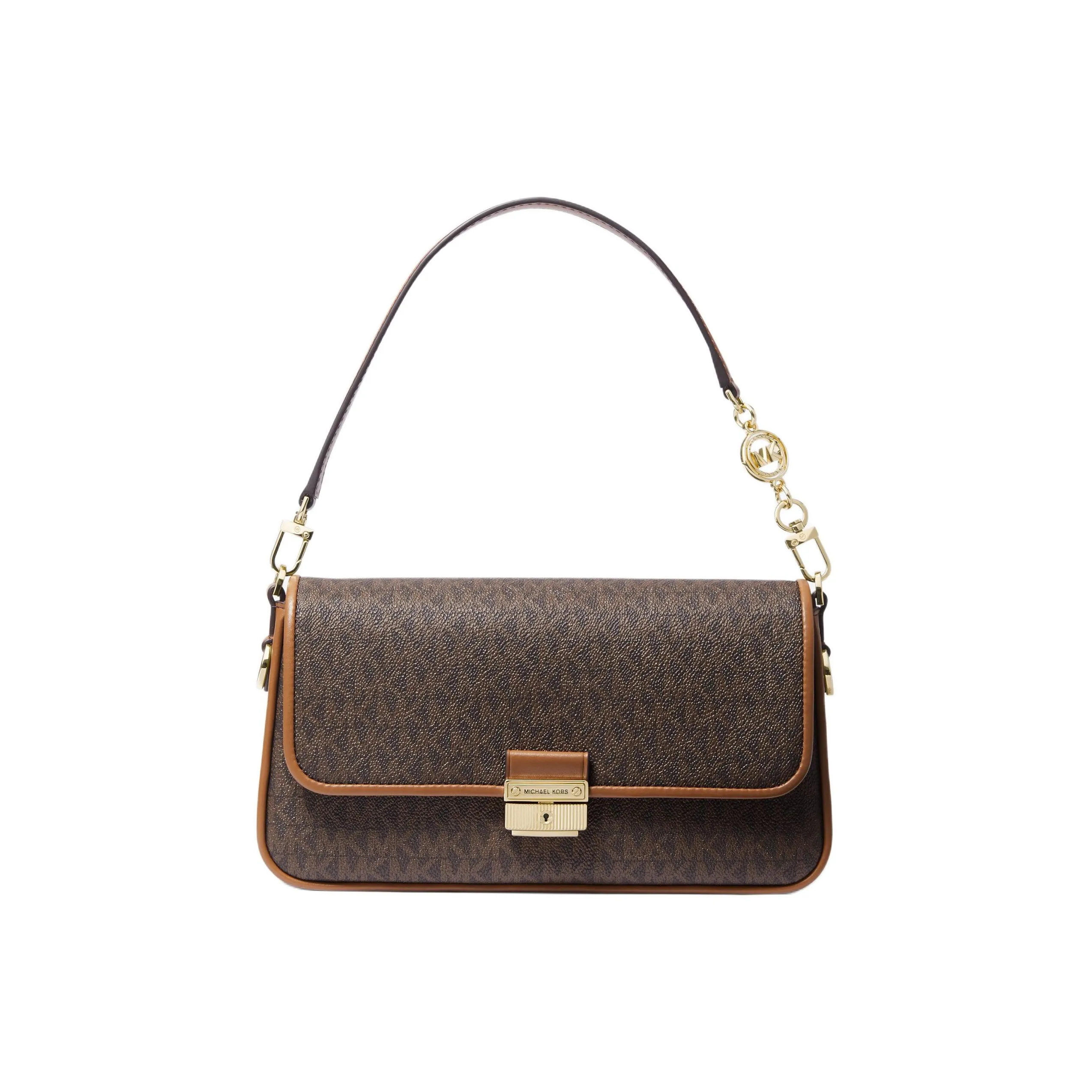 MICHAEL KORS Bradshaw Cow Leather Baguette Bag, Shoulder Bag, Handbag Women's