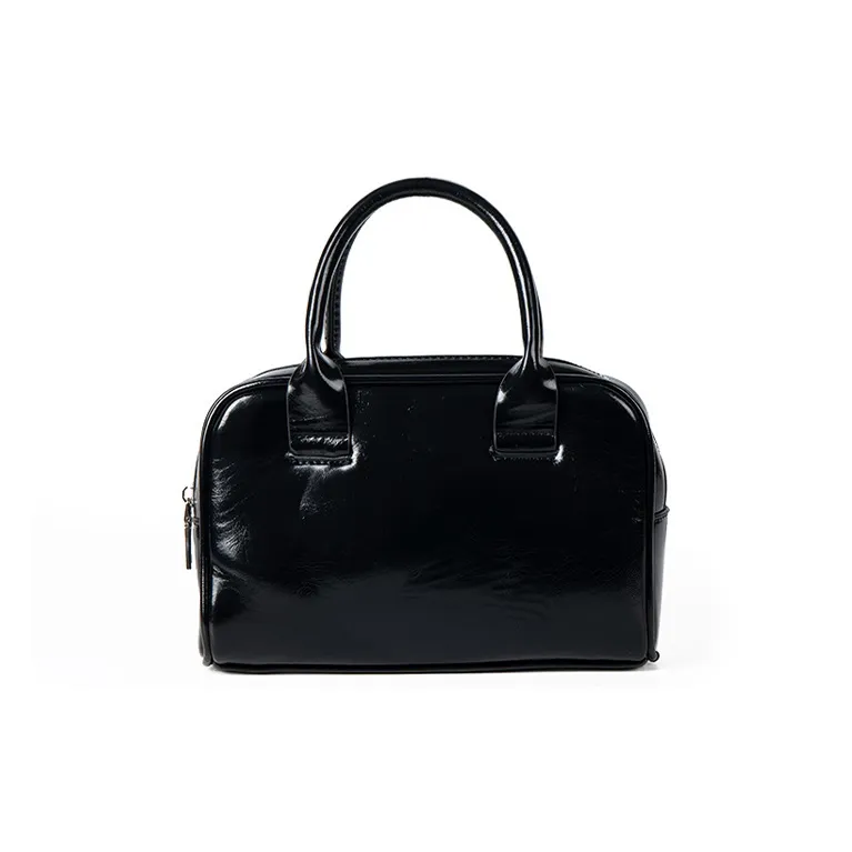 HAWA ПУ (полиуретан) Bowling Bag Сумка среднего размера Женская Черная Красная Серебряная Экрю Кофейная