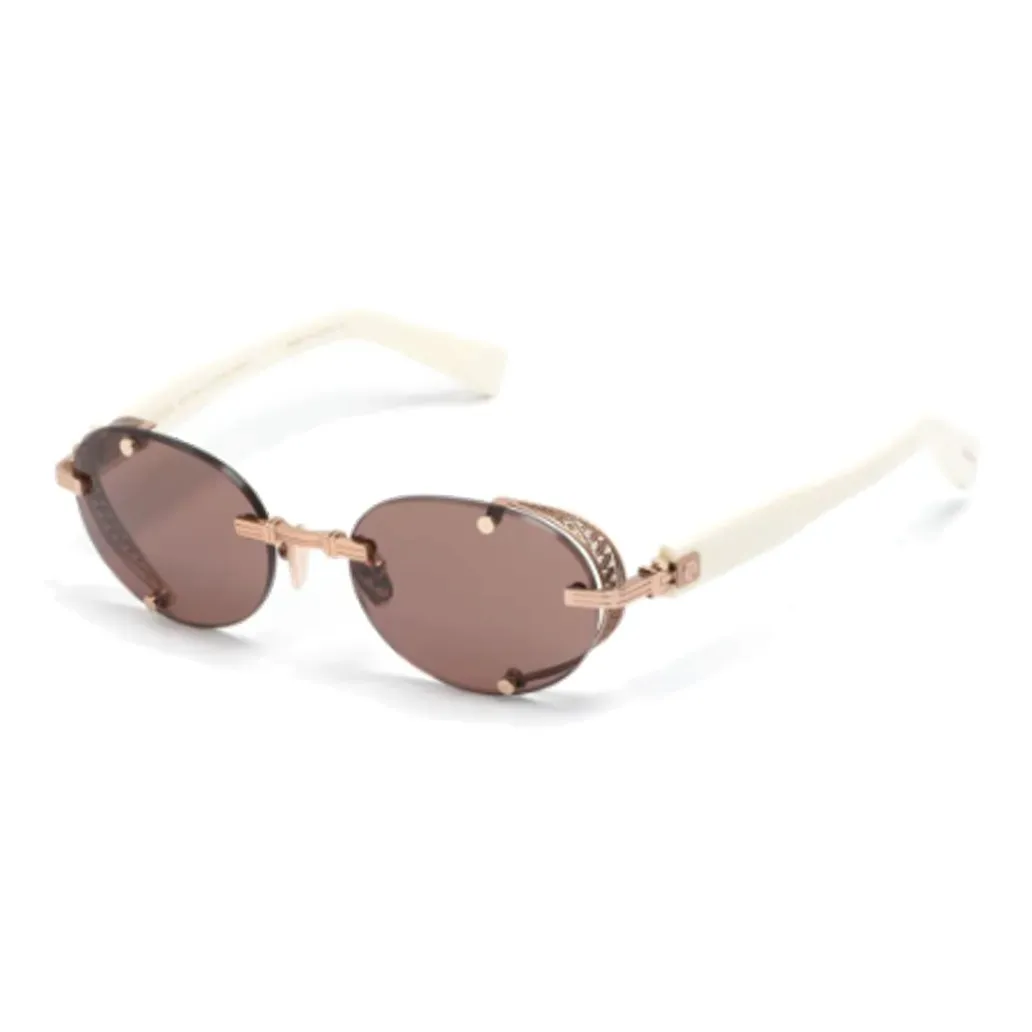 BALMAIN Eyewear Oval frame Tinted Sunglasses