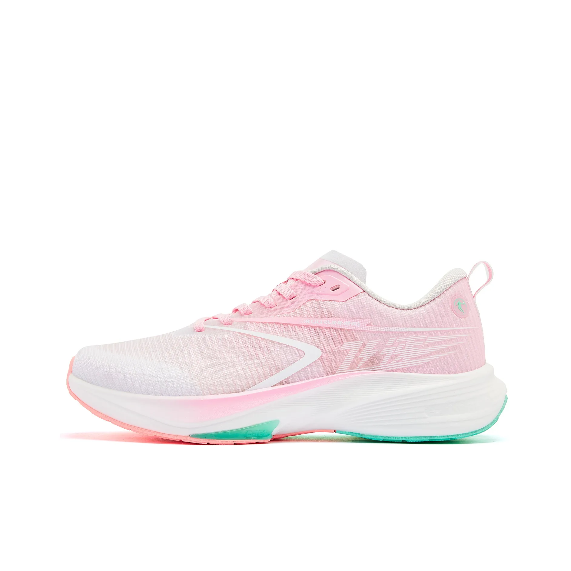 QIAODAN Rapid 2.0 Balance Lightweight Low Top Q KUNGFU PRO Casual Running Shoes Men's Jordan White Cherry Blossom Pink