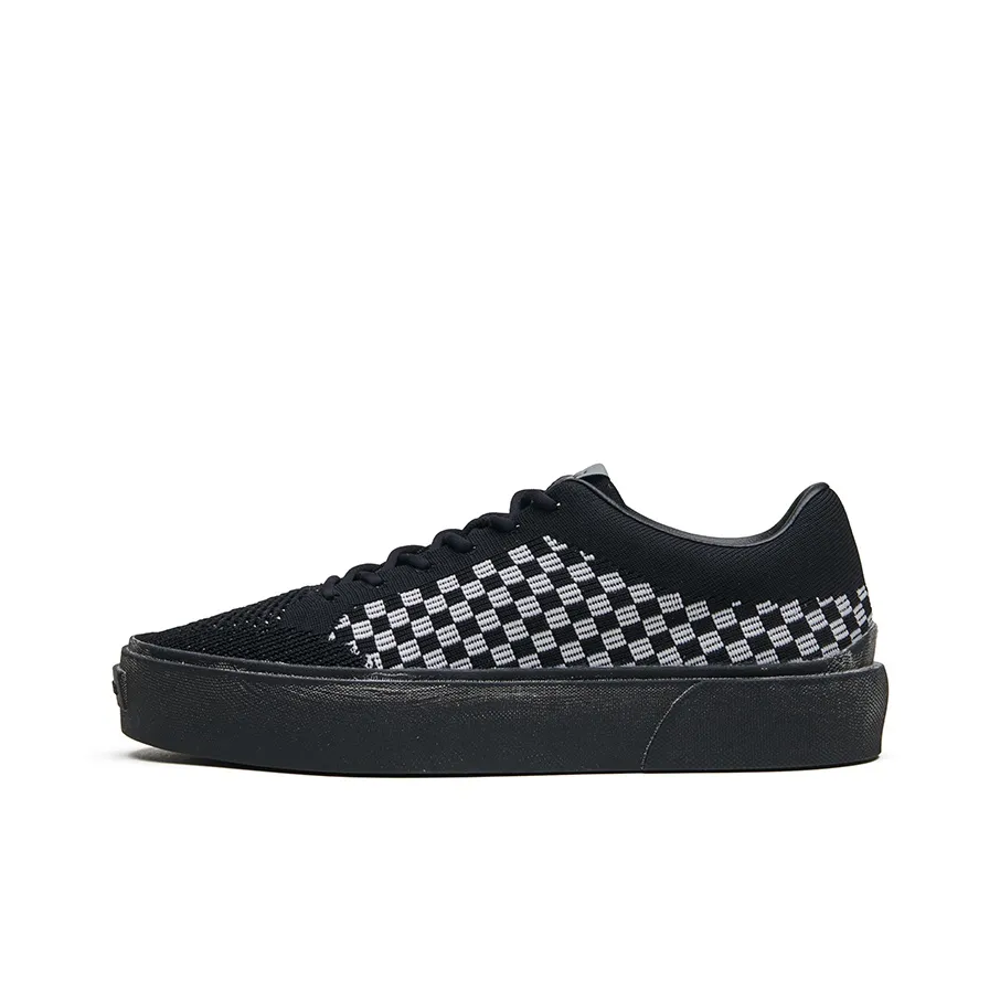 EQLZ EQUALIZER Fault GhostKnit Low Top Skateboard Shoes Unisex Rush Black Checkerboard