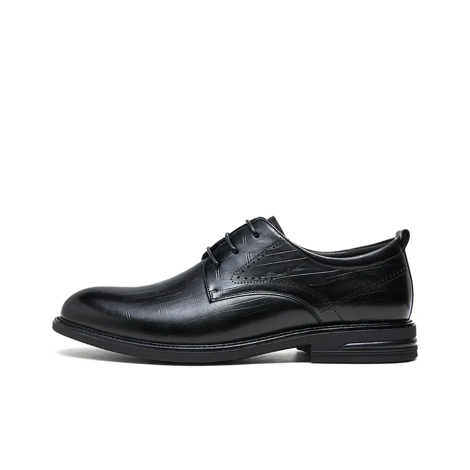 CAMEL Dress Shoes Men's Low top Black/Brown