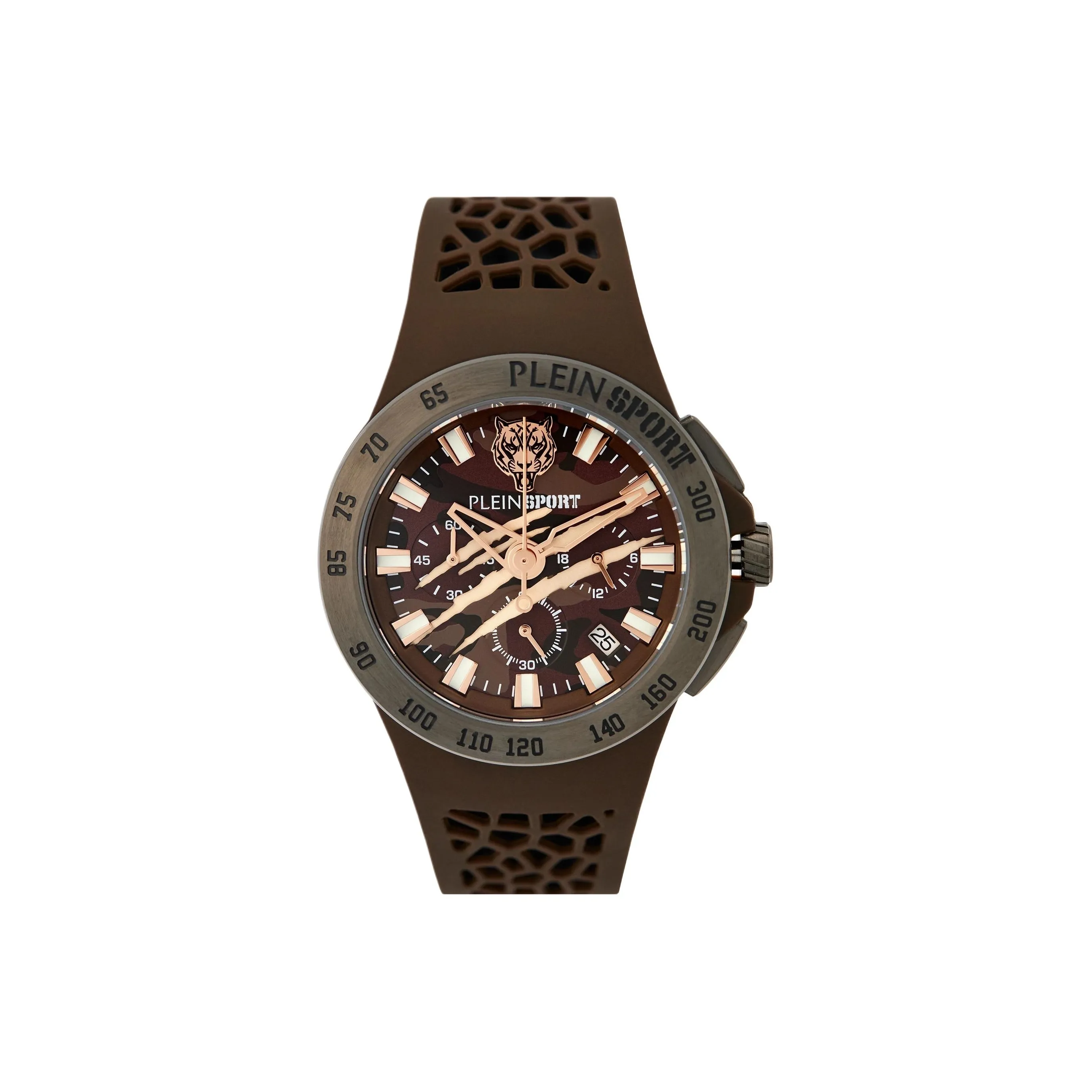 PLEIN SPORT Кварцевый механизм Мужские часы 43mm*12,6mm Коричневый