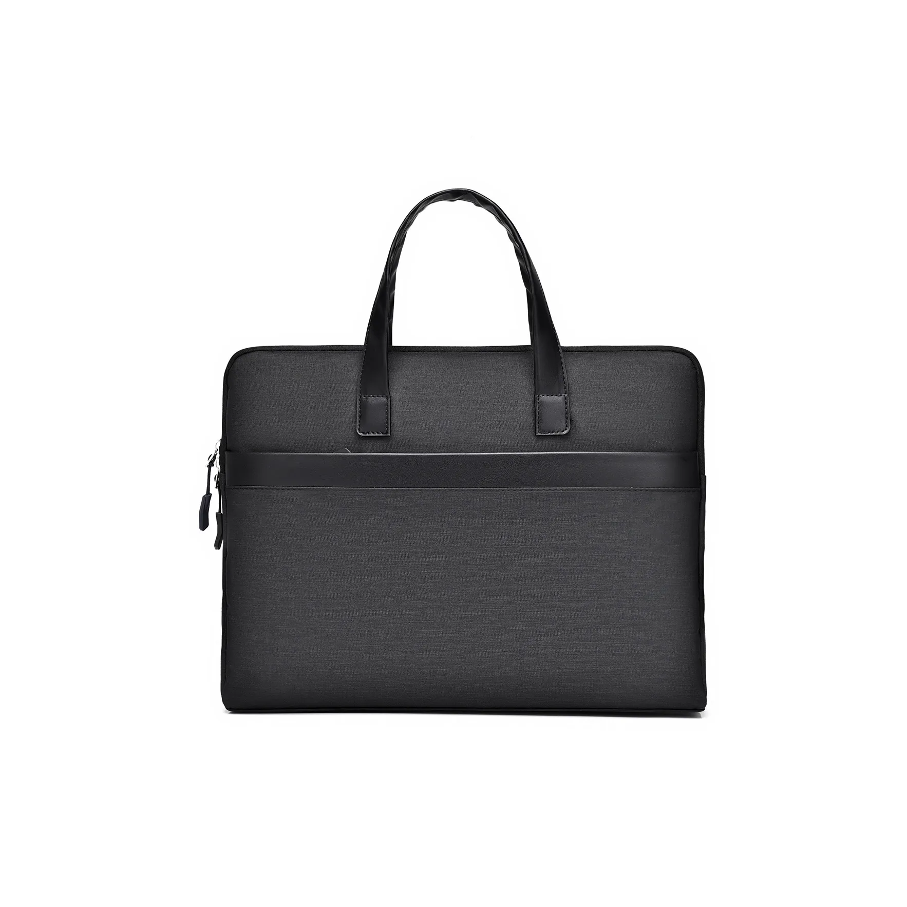 MUYKUY Polyester Handbag, Document Bag, Laptop Bag, Briefcase Large Unisex Black/Gray