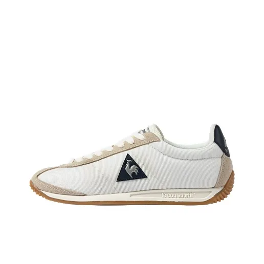 Le Coq Sportif German Army Trainers Unisex Low Top Cotton White