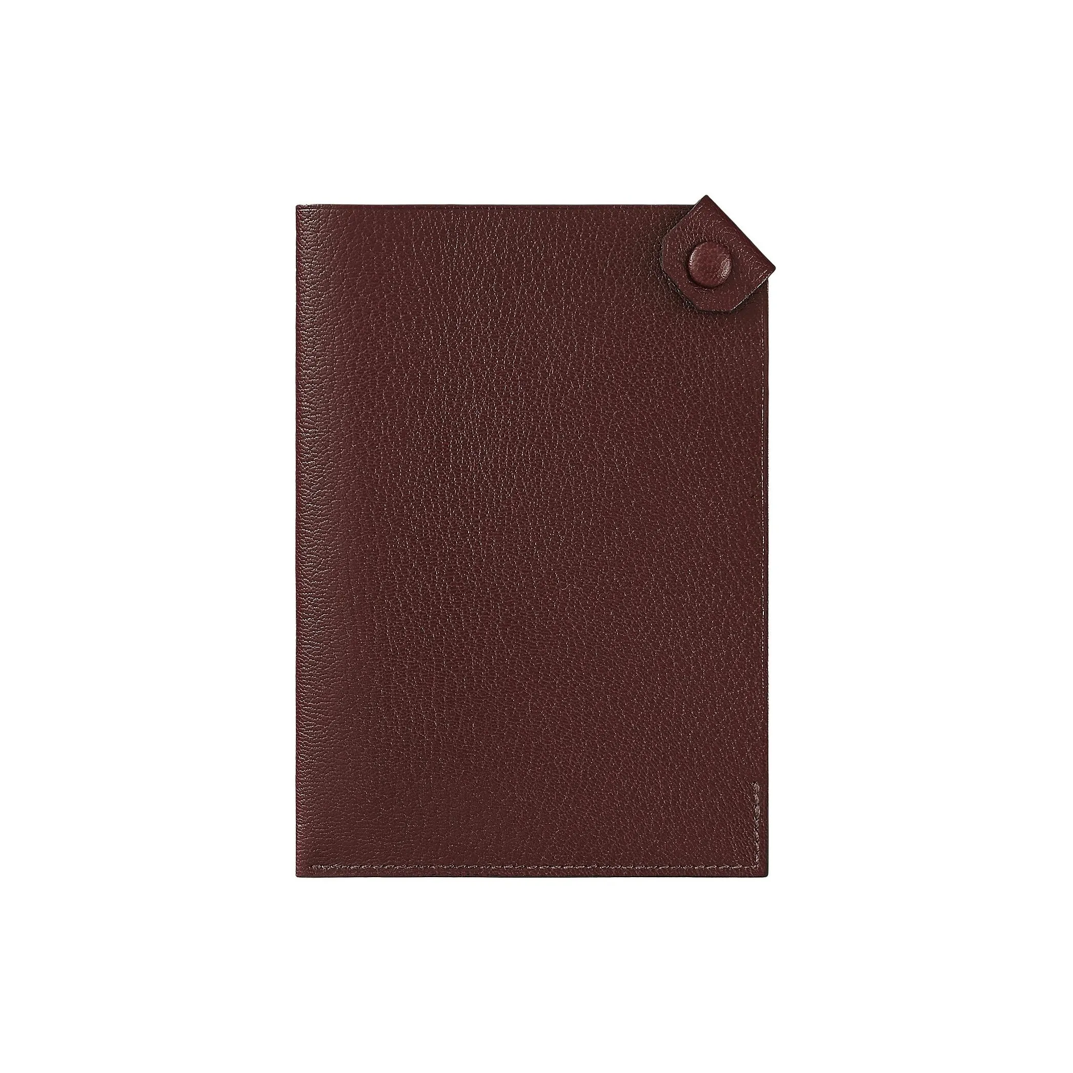 HERMES Tarmac Chamkila Шевро Passport HOLDER Маленький Женский 0G Руж Sellier Седло Красный