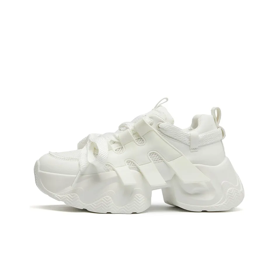 La Chapelle визуально увеличивает рост Легкий Низкий Топ Толстая подошва Кроссовки Женские