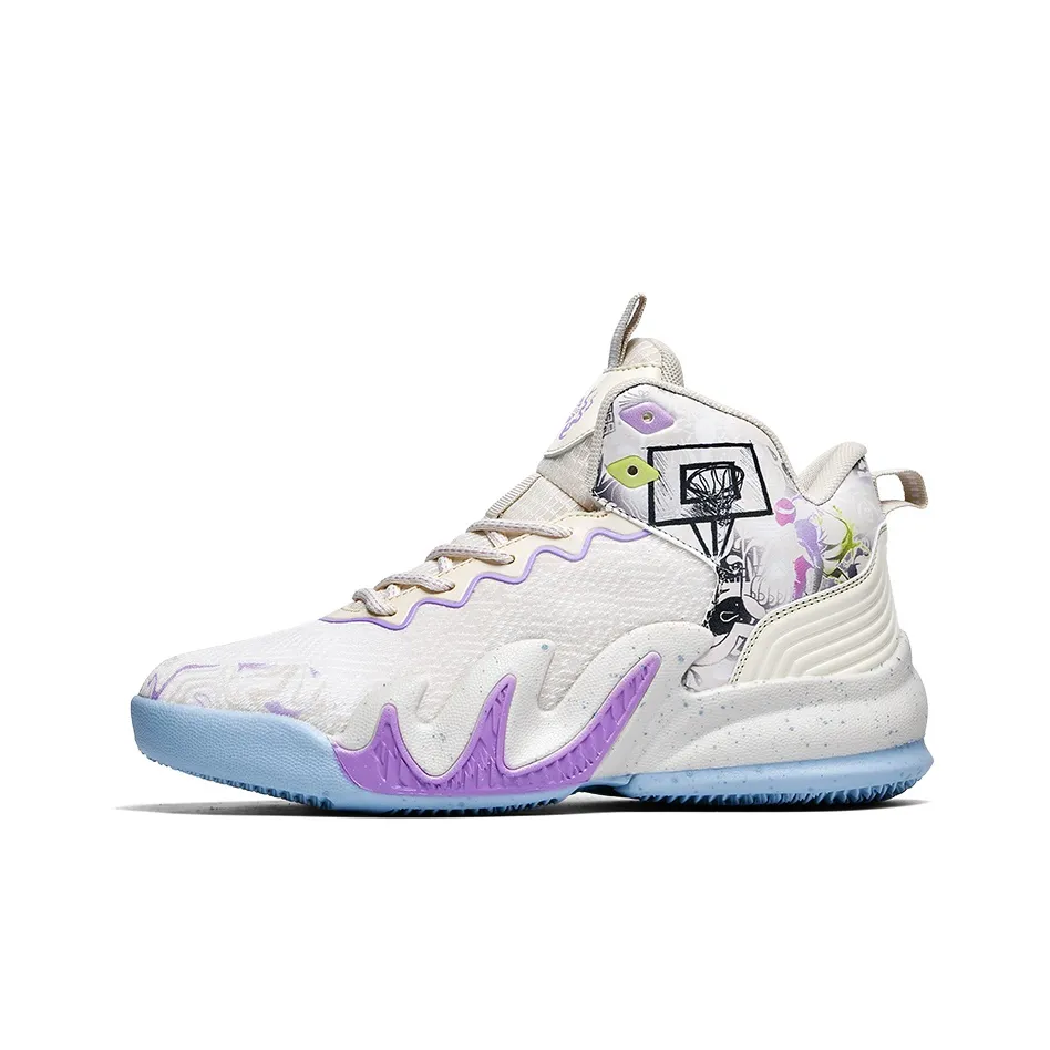 GQWE Non slip Wear resistant Shock Absorption High Top Basketball Shoes Unisex