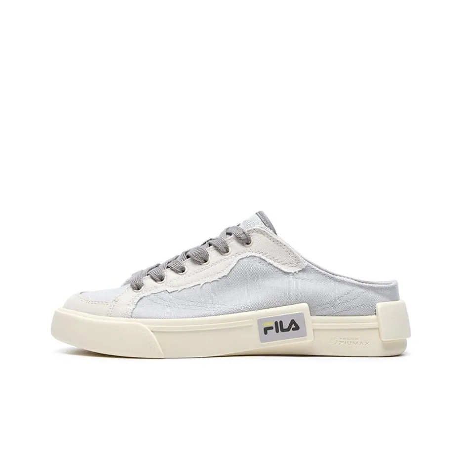 FILA FUSION POP Mule Низкий Топ Кеды Женские Серый Белый