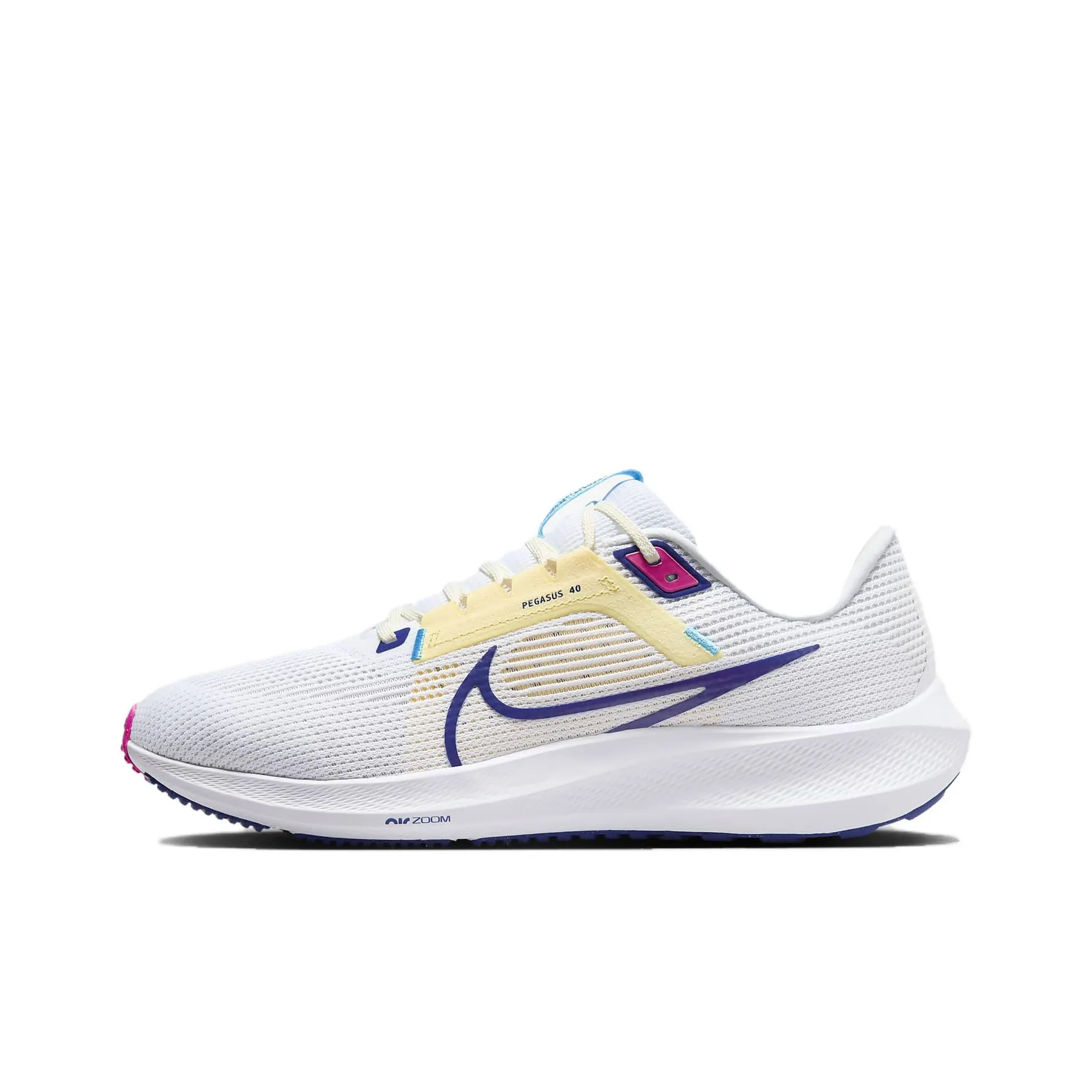Nike Air Zoom Pegasus 40 White Deep Royal Blue