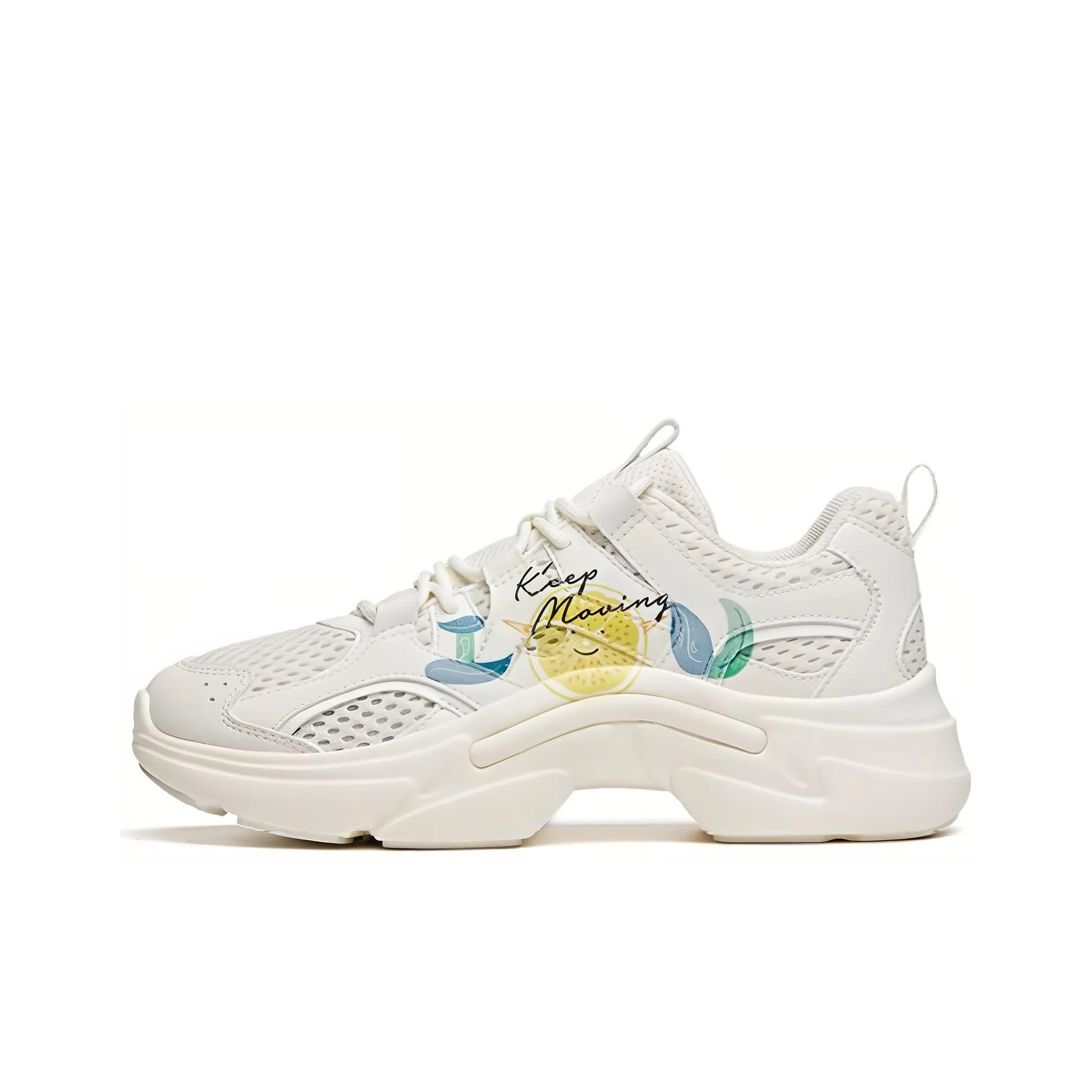 ANTA Running Series Sneakers 'White Yellow' Women's