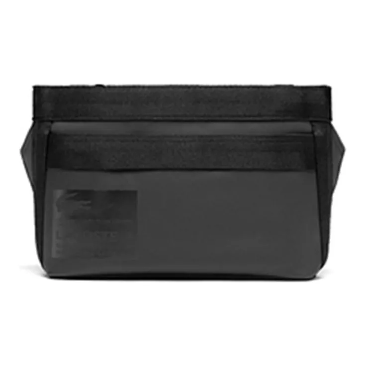 Сумка через плечо из смешанного материала с логотипом LACOSTE средний размер черная мужская