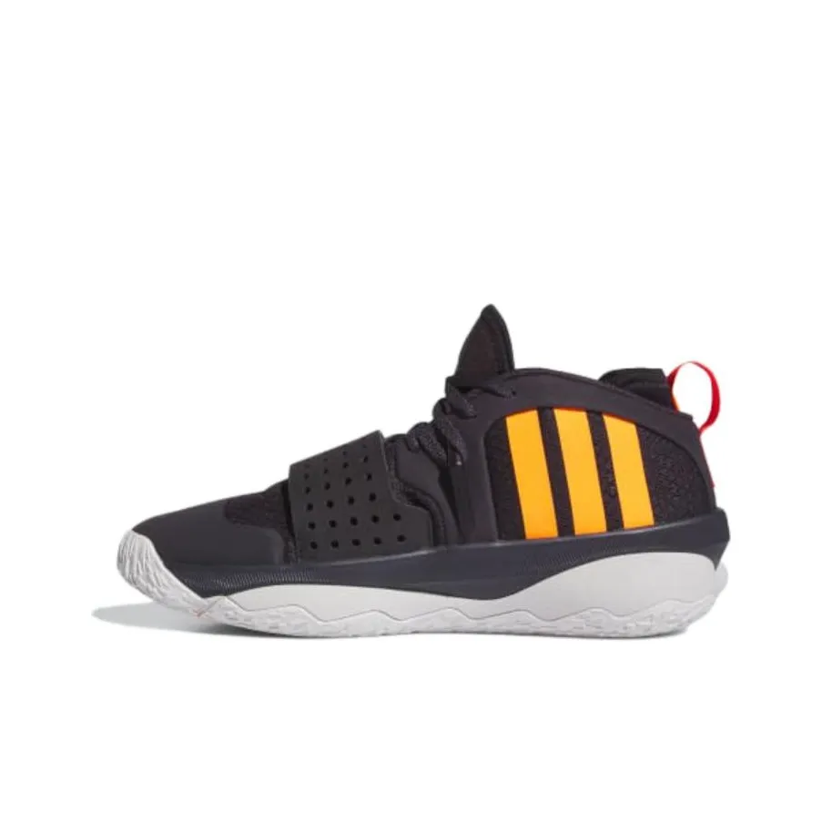 Adidas Dame 8 Extply Амортизация Износостойкие Низкие Баскетбольные Кроссовки Унисекс Черные Желтые