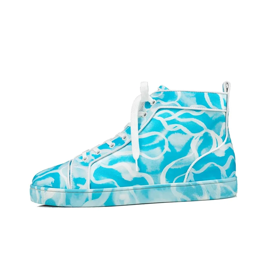 CL LUBOTING Stylish Skateboarding Shoes Men's Blue White