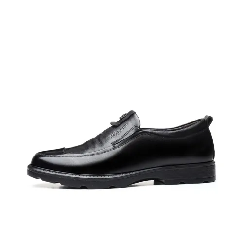GZZ Мужские повседневные туфли Low Top Черные Мужские