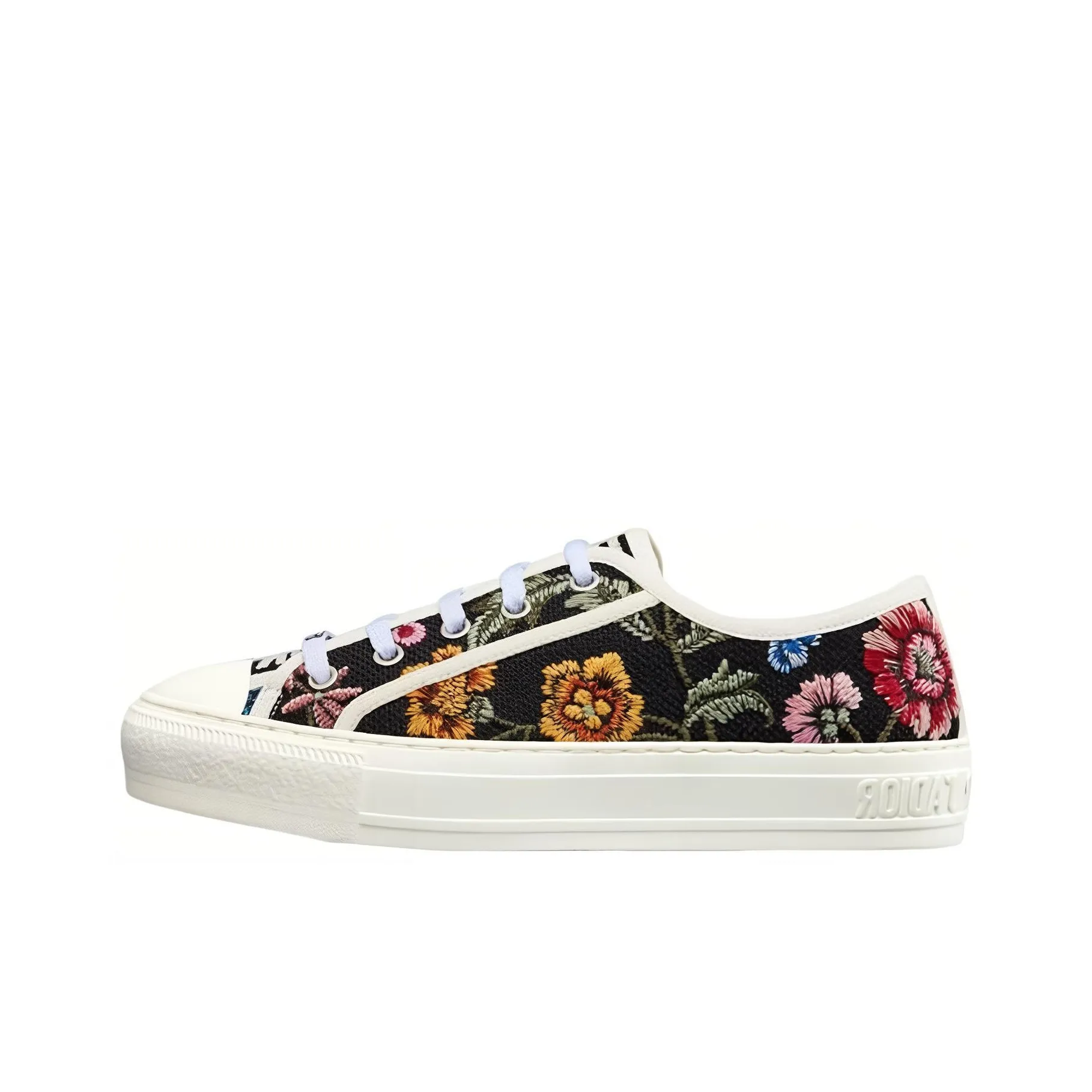 DIOR Walk'n'DIOR Sneaker Black Multicolor Cotton Women's