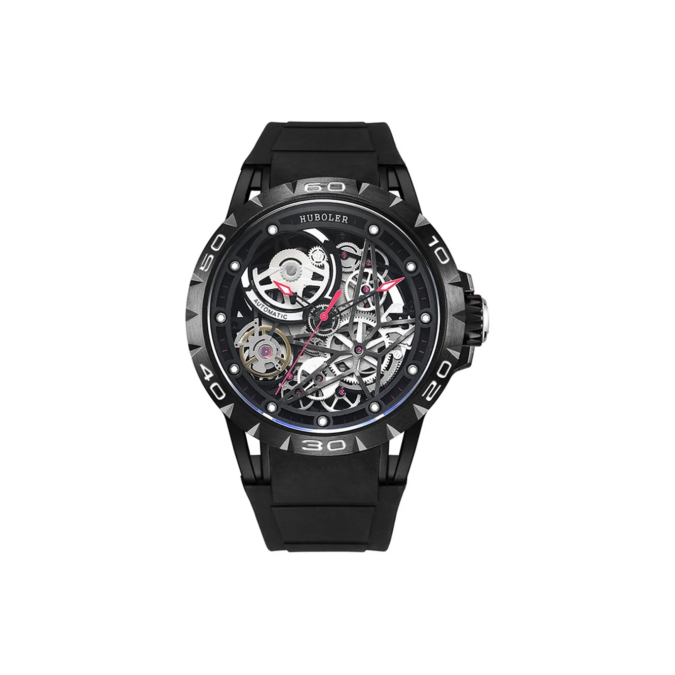 HANBORO Automatic Mechanical Movement Watch Men's Watches Cut-Out Dial HBR88667-HH
