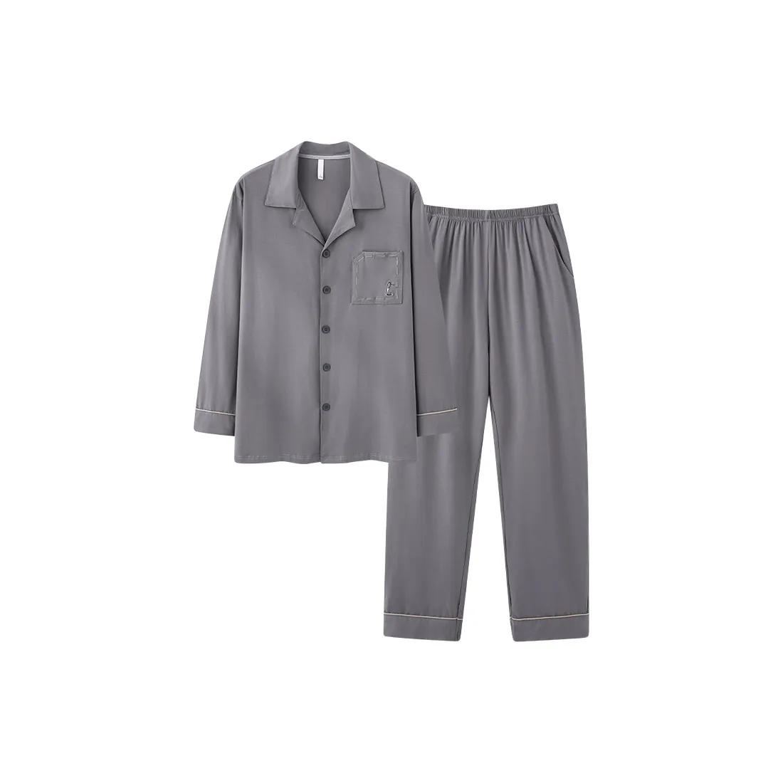 White Ran 100% хлопок Домашняя одежда и пижамы Комплект Мужской Фотиния Серый