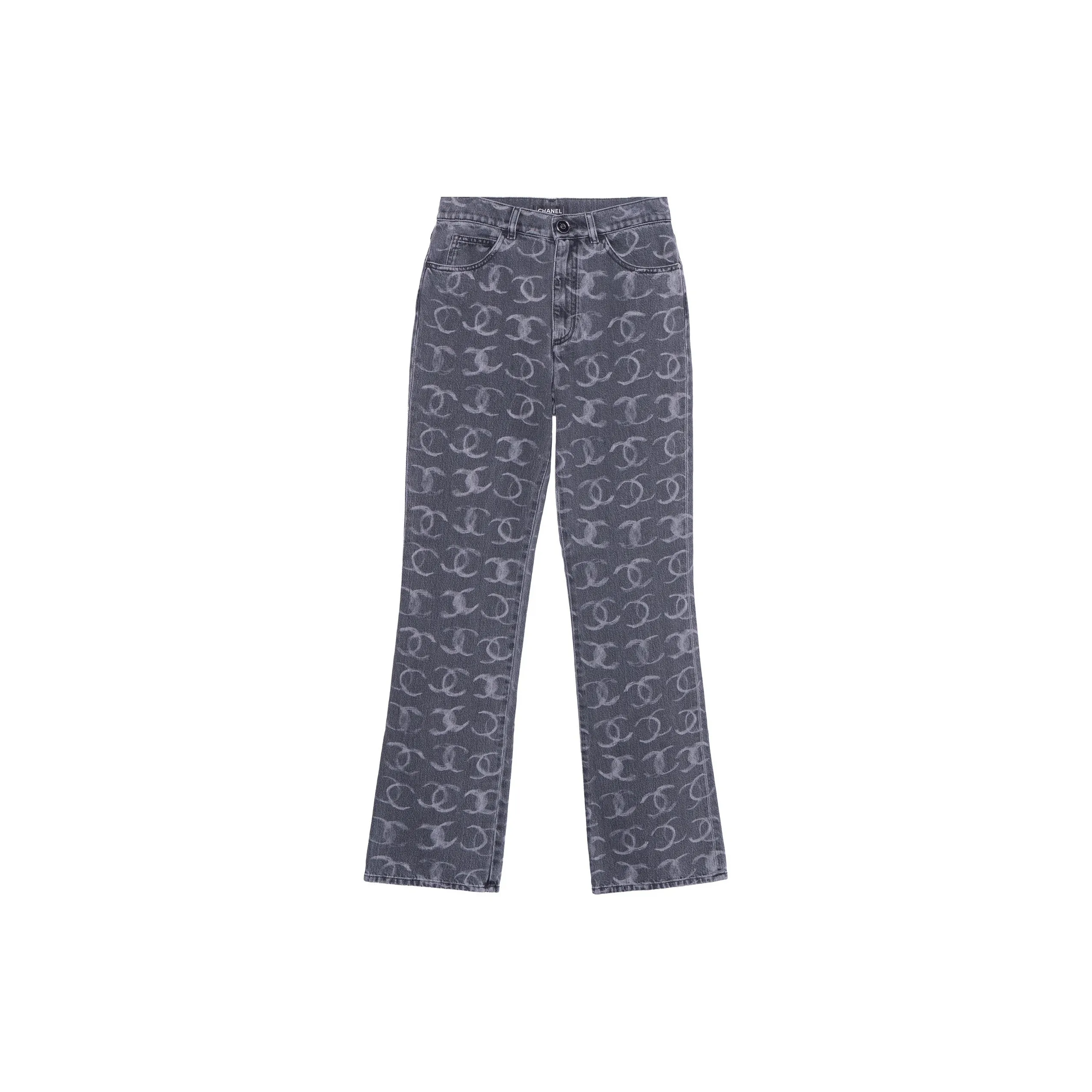 CHANEL Jeans Women's Gray