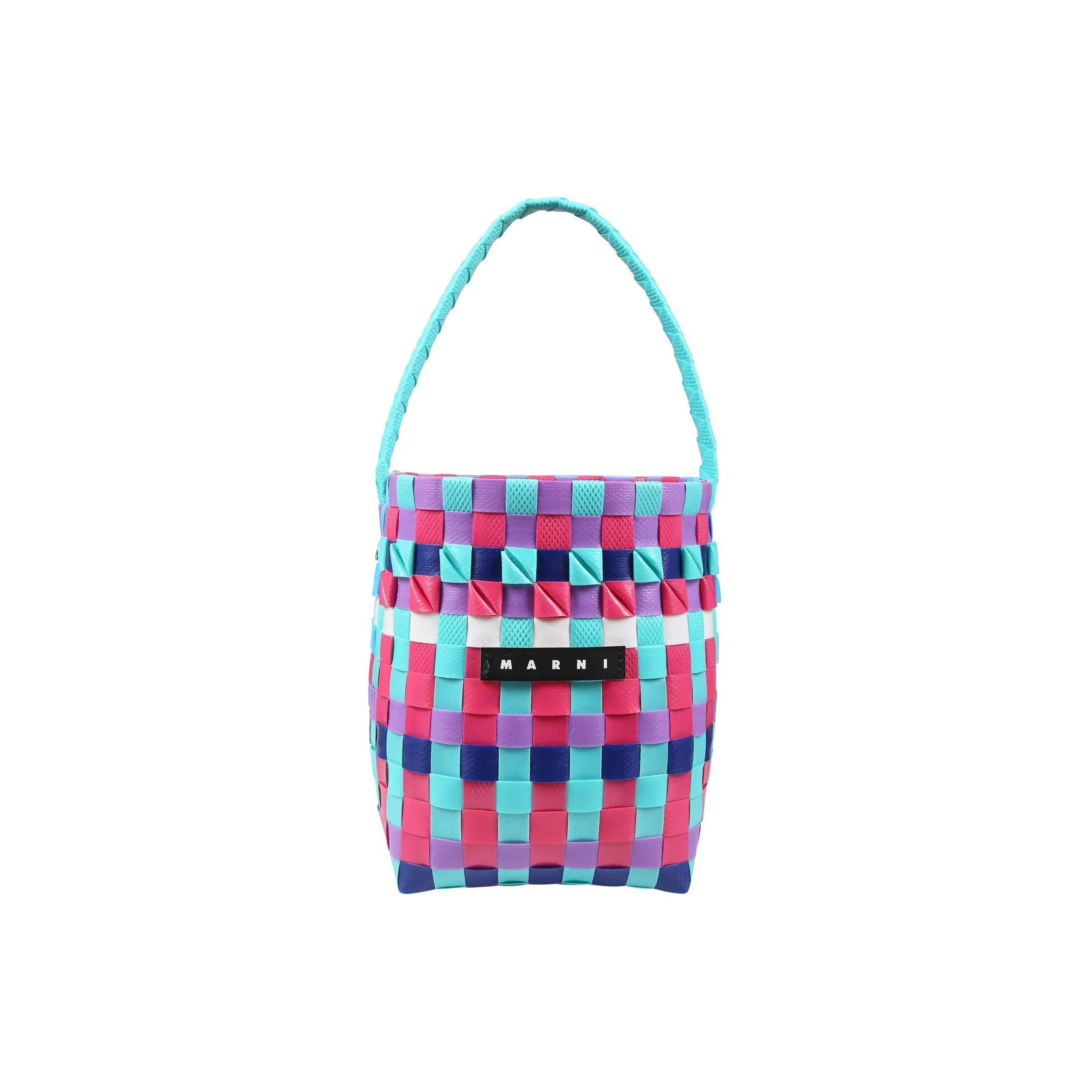 MARNI Полипропиленовая PP Сумка на одно плечо для детей светло-синий фиолетовый и розовый