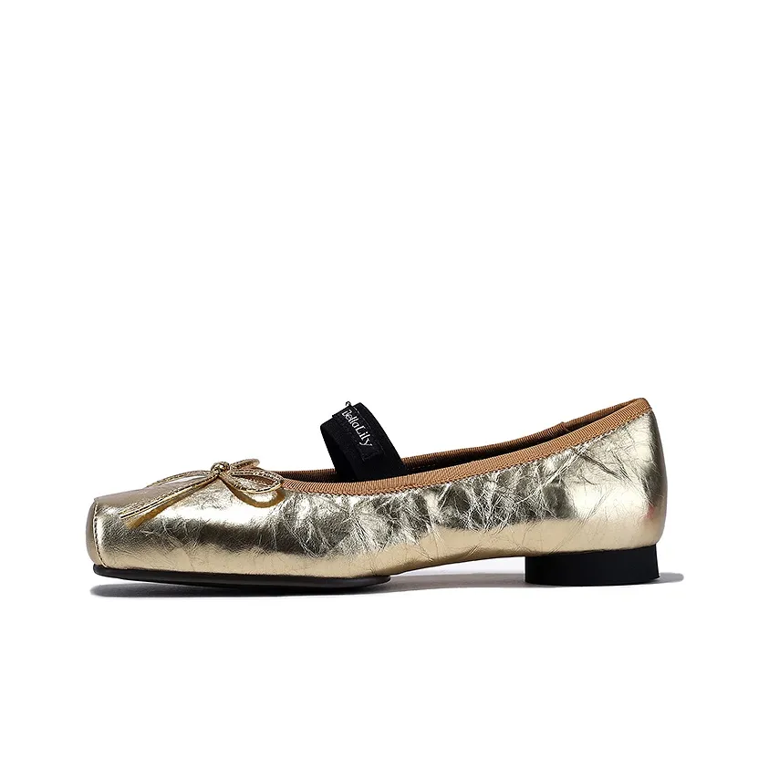 BELLALILY Квадратный каблук Mary Jane обувь 1,5 см Женская