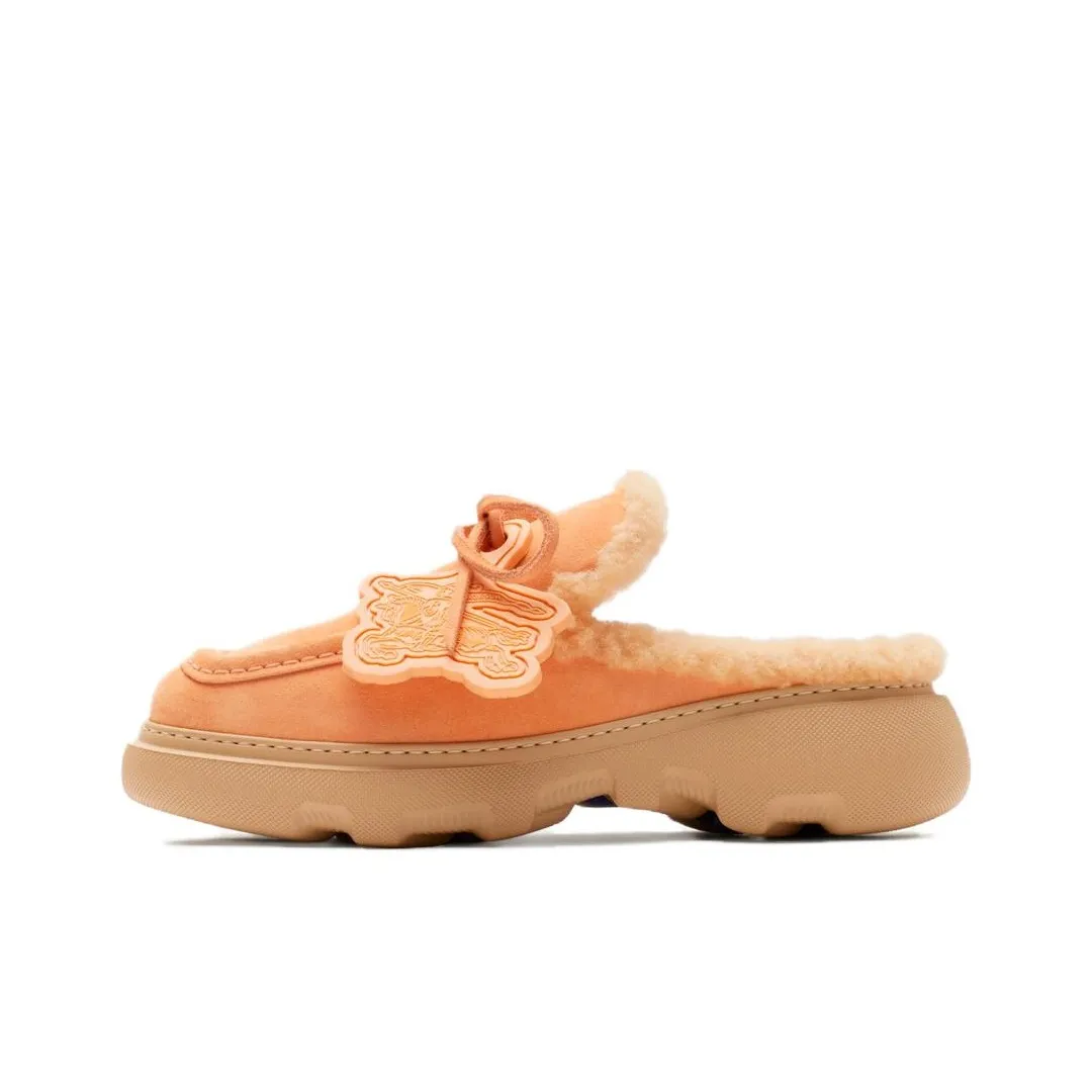 Burberry Домашние тапочки Женские Хлопок Конфетный